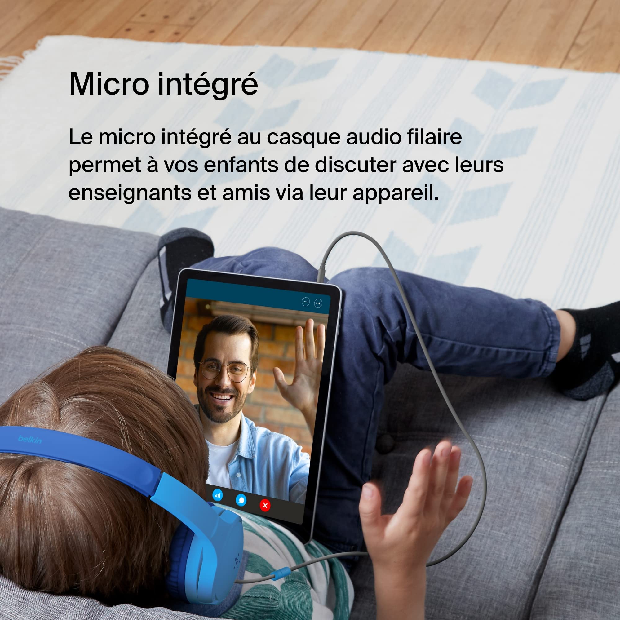 belkin-soundform-mini-casque-filaire-enfants-jack-3-5-mm-bleu image 4