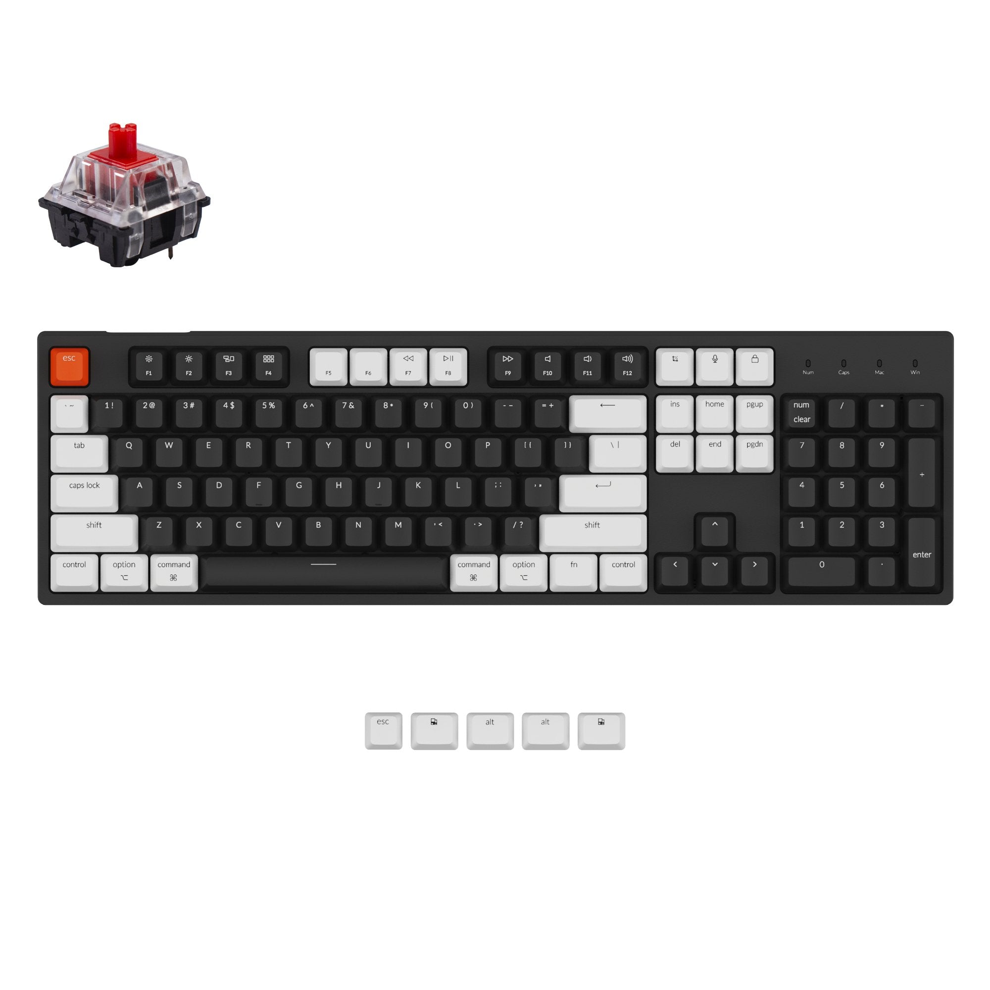 keychron-c2-clavier-m-canique-filaire-full-size-ansi-us image 5