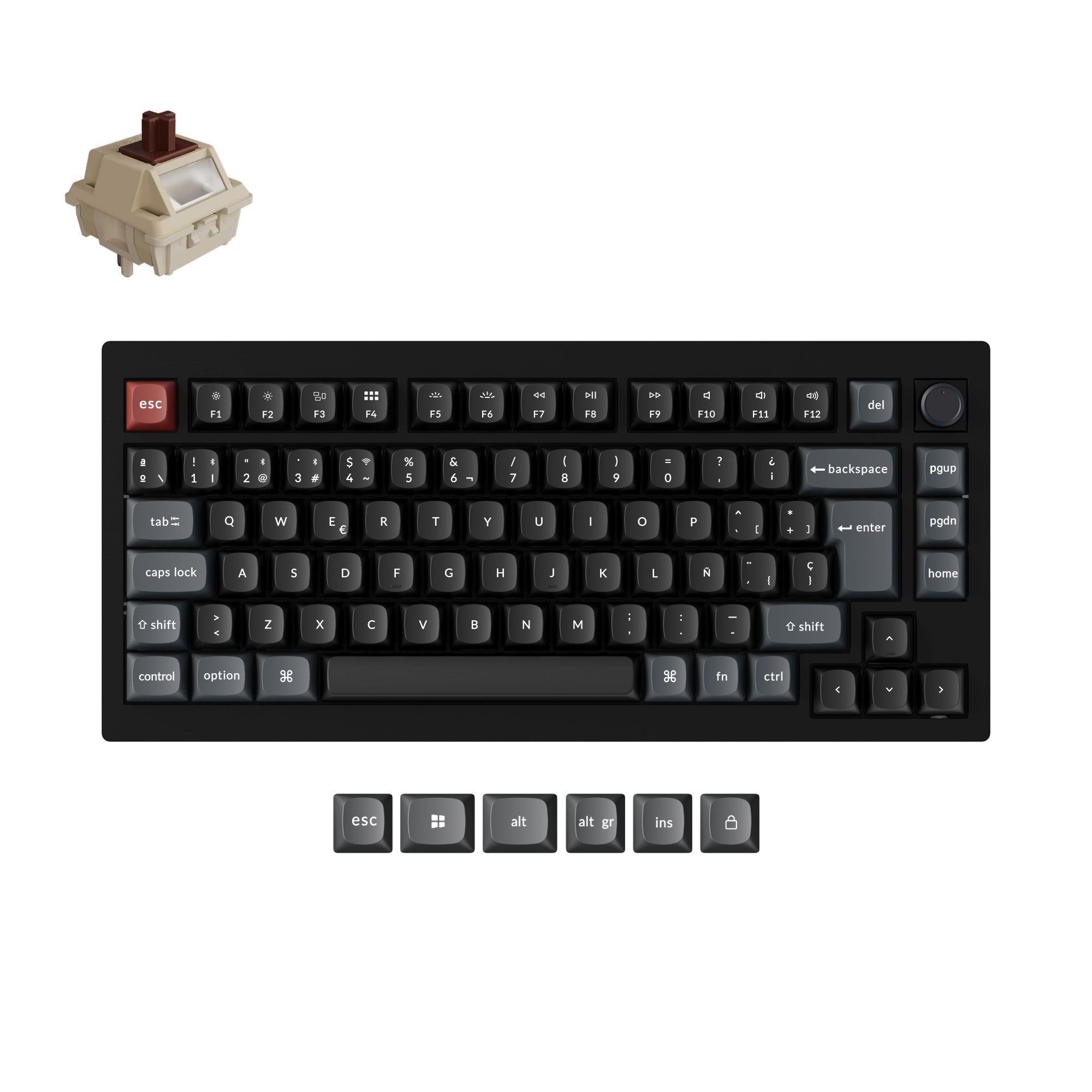 keychron-v1-ultra-8k-clavier-m-canique-custom-sans-fil-75-iso image 7