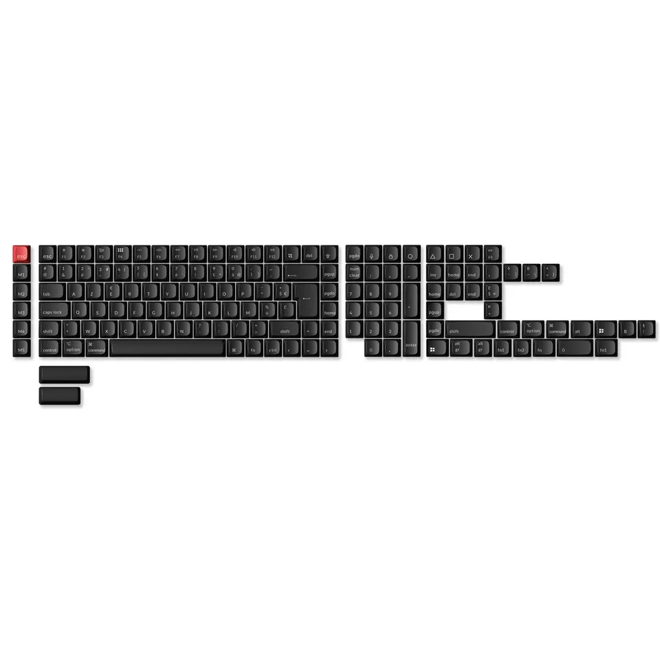 keychron-iso-abs-full-set-keycap-set-black-set-touches-iso-noir image 1