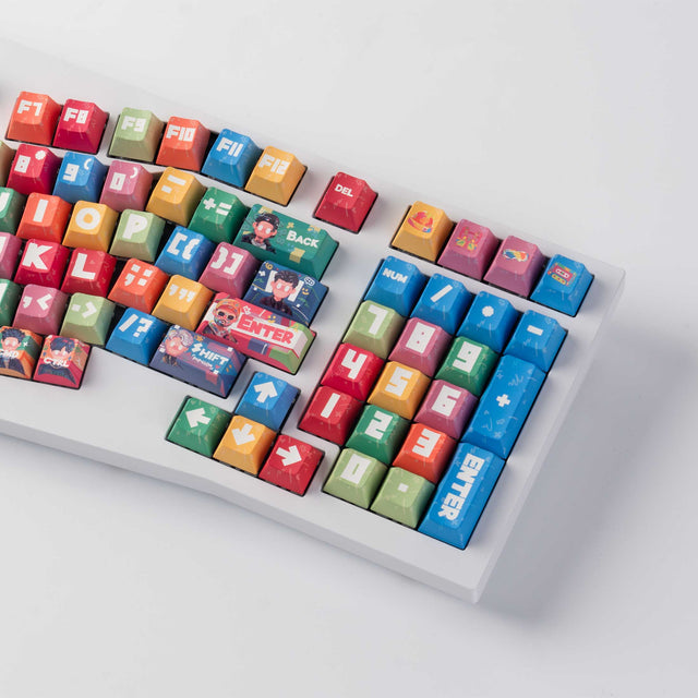 keychron-rapper-cherry-profile-set-complet-de-touches-pbt-dye-sub-140-touches image 4