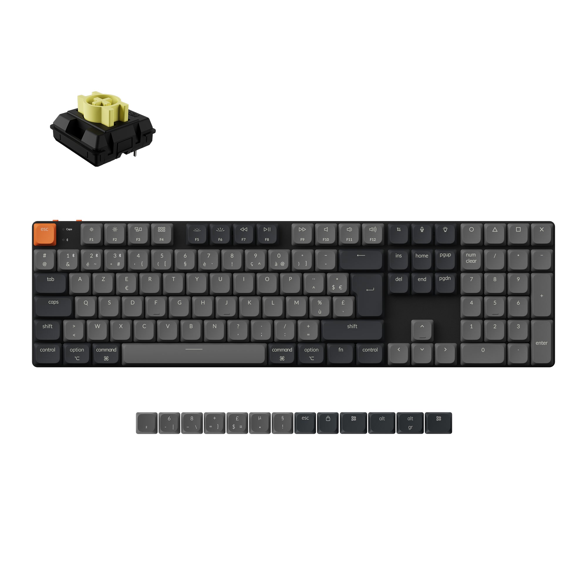 keychron-k5-version-2-clavier-m-canique-ultra-fin-sans-fil-100-iso image 3