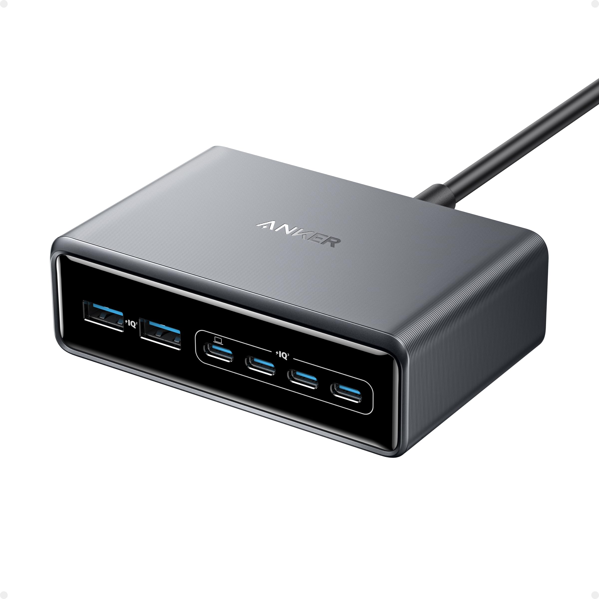 anker-prime-chargeur-usb-c-gan-200w-station-bureau-6-ports-pd image 1