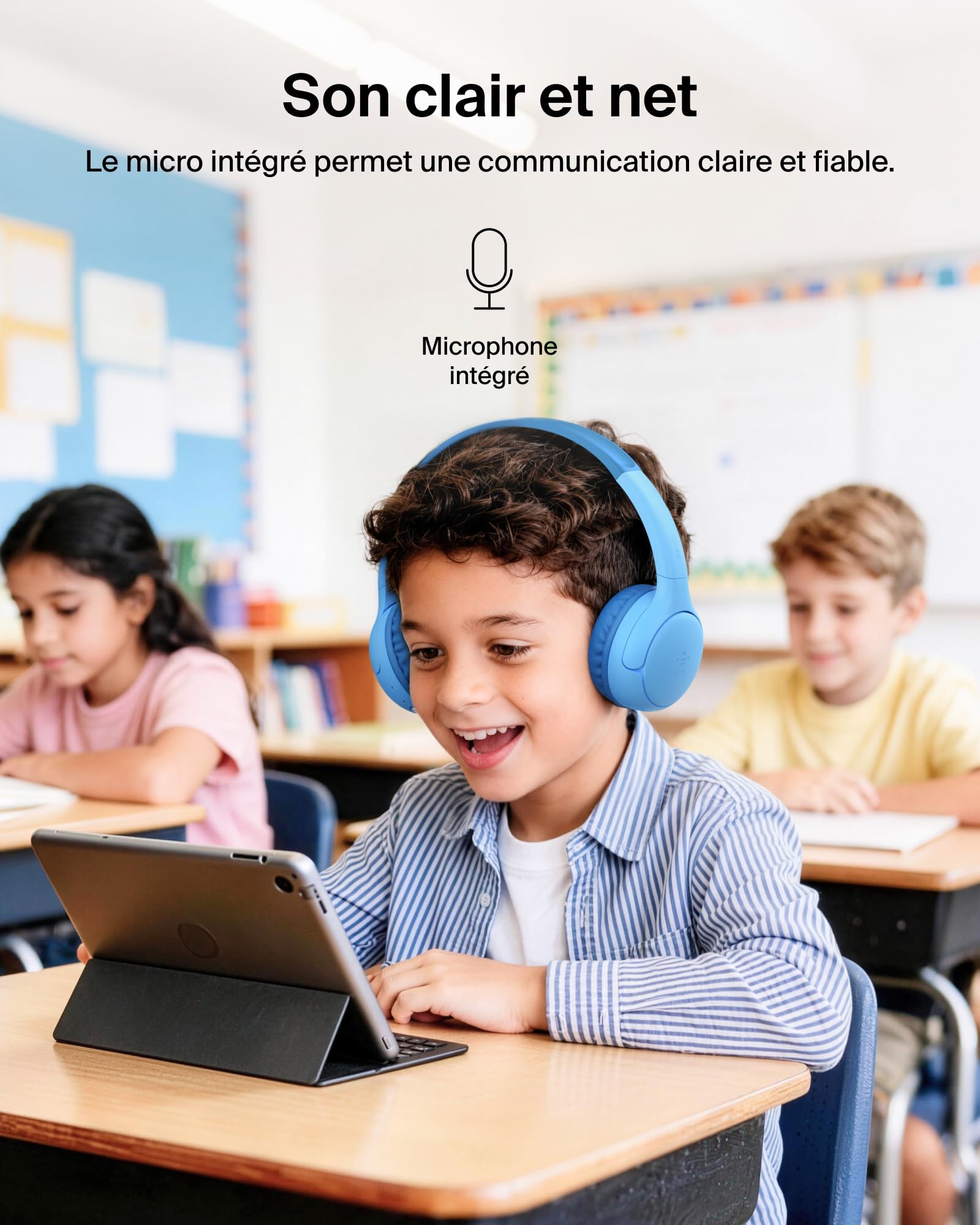 belkin-soundform-mini-2-casque-enfant-bluetooth-bleu-55h image 7