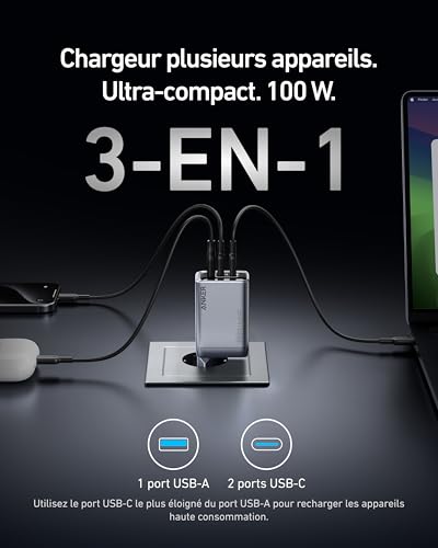 anker-prime-chargeur-usb-c-100w-gan-3-ports-pliable image 8