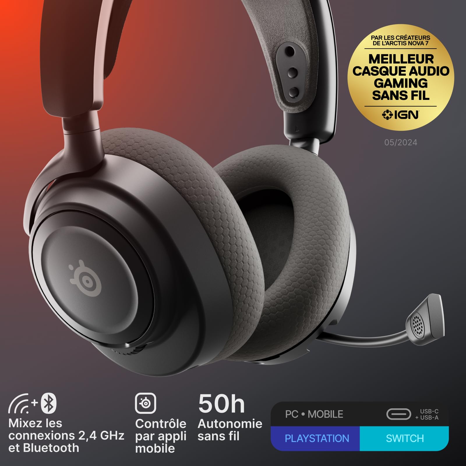 steelseries-arctis-nova-7-gen2-casque-sans-fil-multi-plateforme image 2