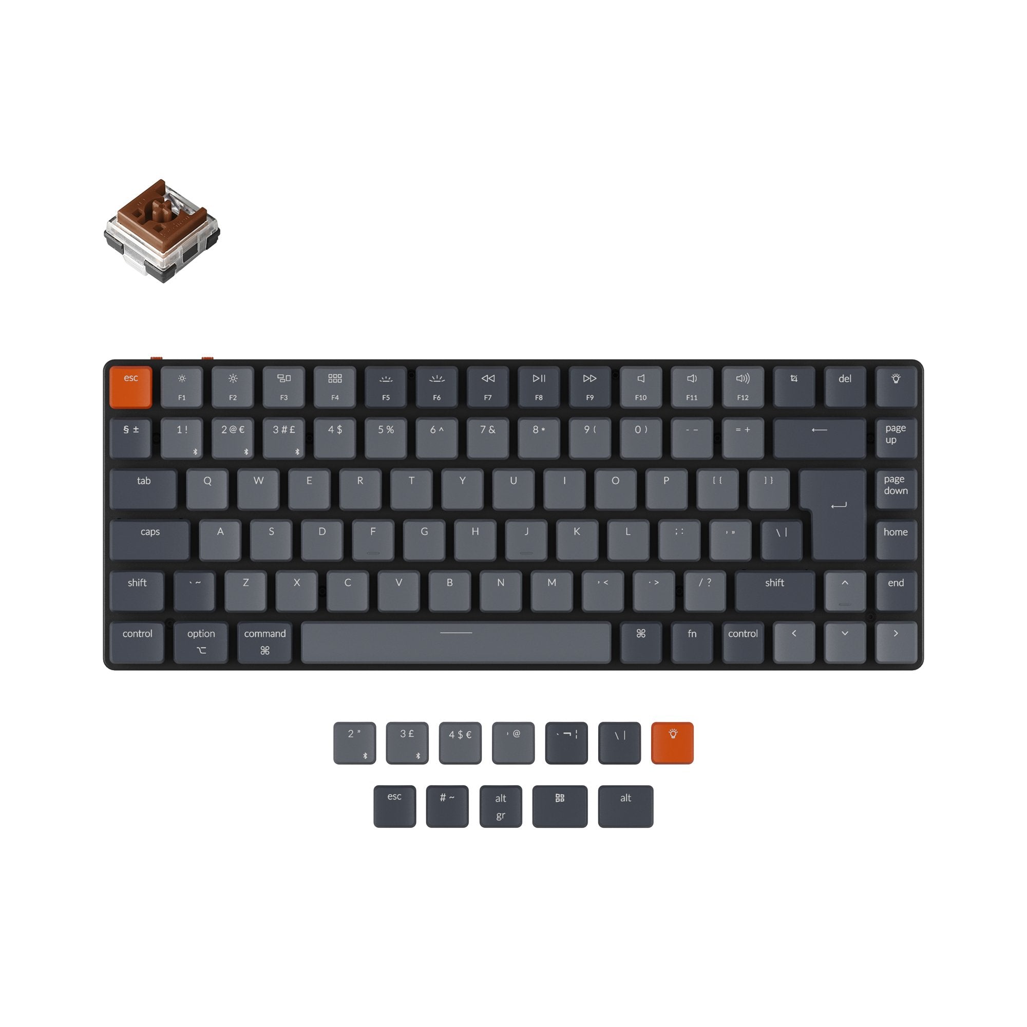 keychron-k3-version-2-clavier-m-canique-sans-fil-ultra-fin-uk-iso image 3