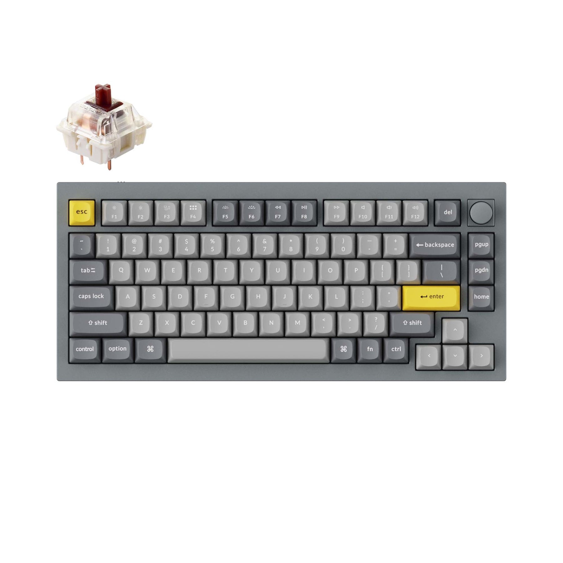keychron-q1-version-2-clavier-m-canique-filaire-custom-qmk-gateron-ansi image 7