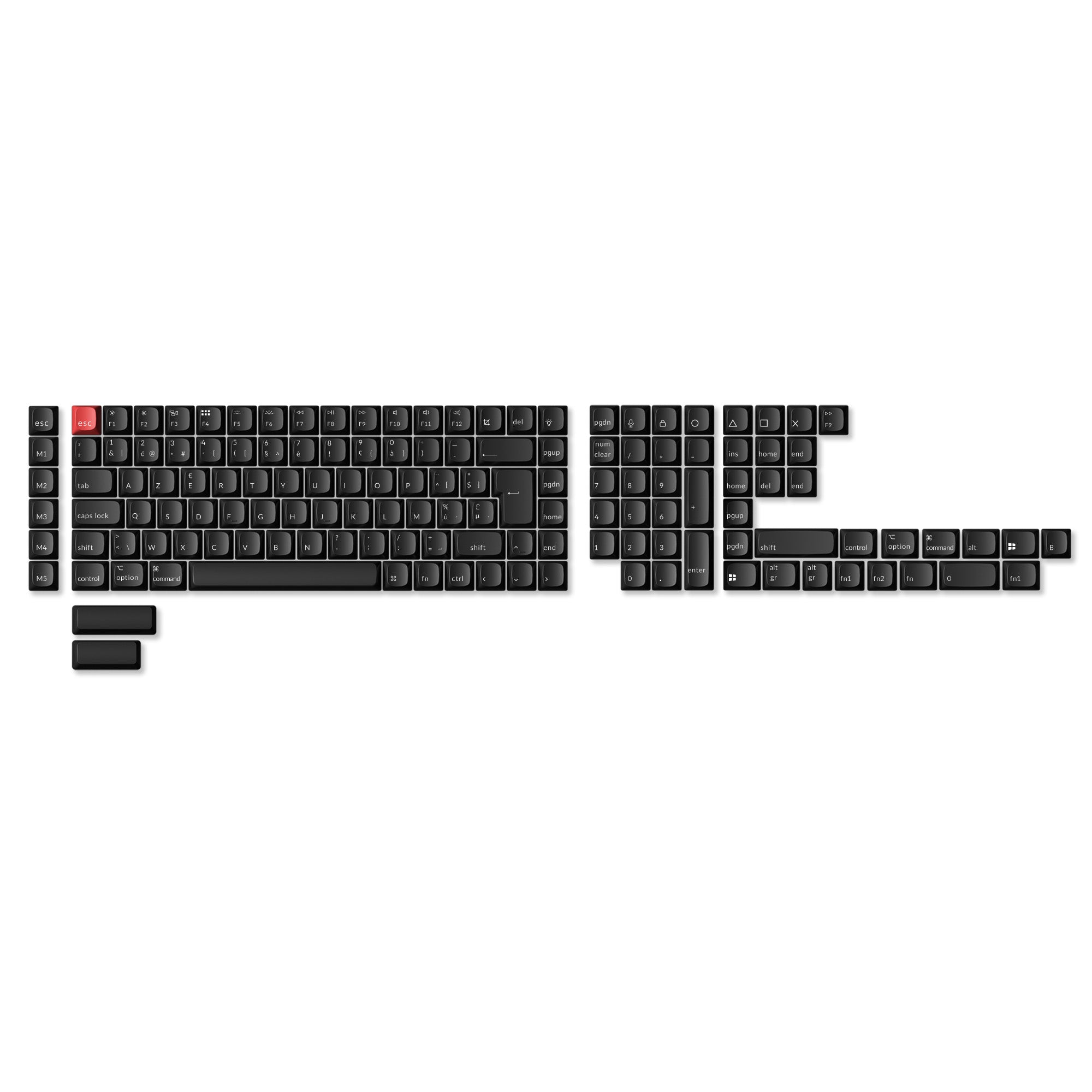 keychron-set-de-touches-iso-shine-through-abs-profil-osa-full-set image 4