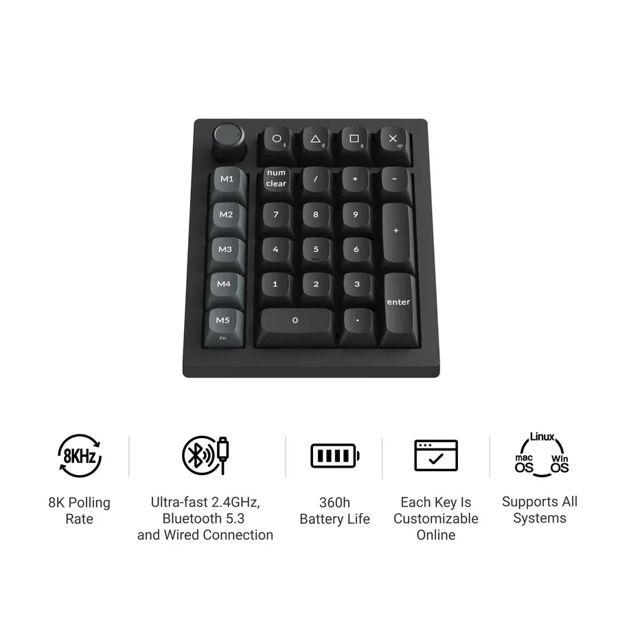 keychron-v0-ultra-8k-pav-num-rique-m-canique-custom-sans-fil image 1