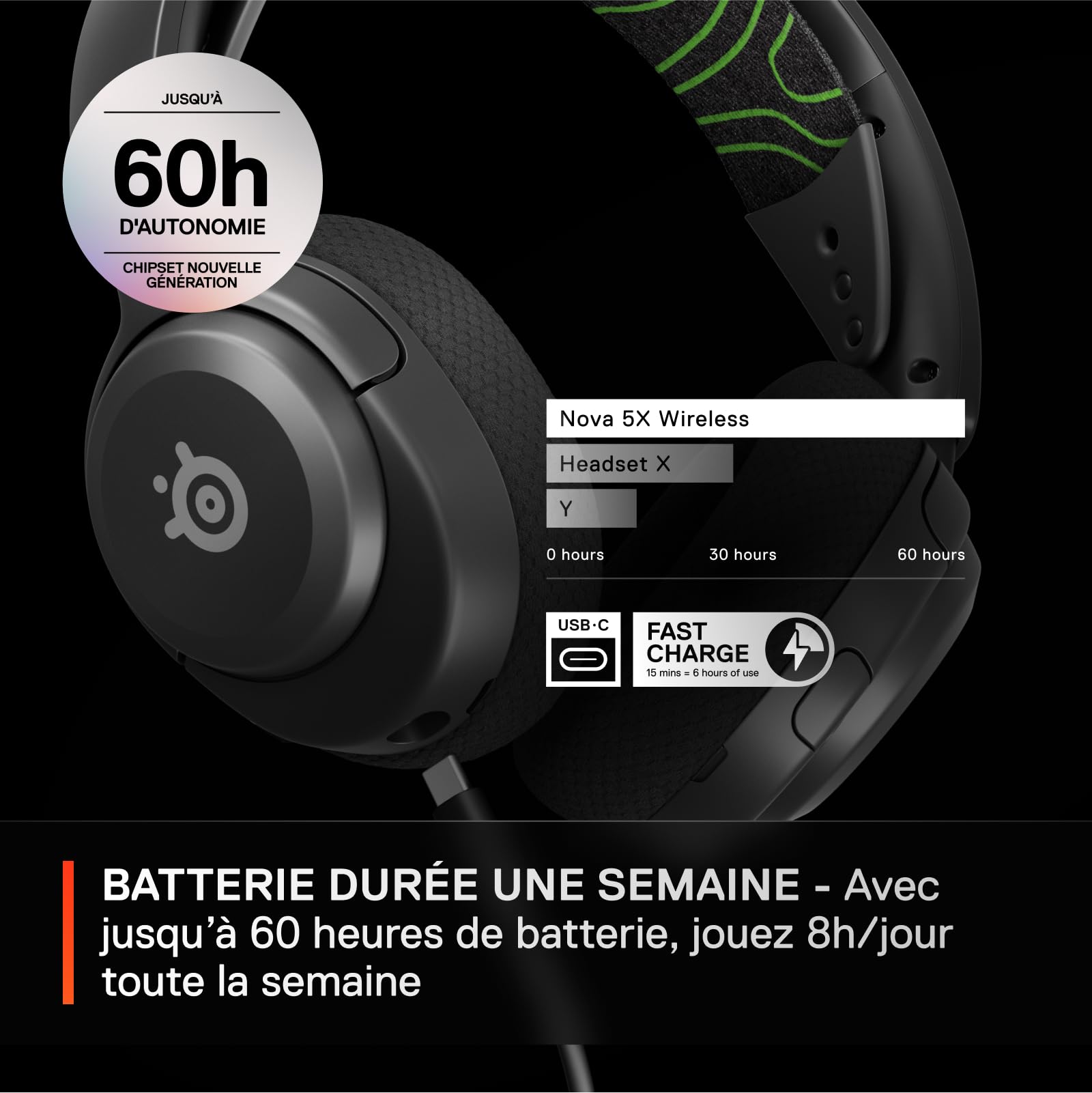 steelseries-arctis-nova-5x-casque-gaming-sans-fil-xbox-ps-pc-switch image 5