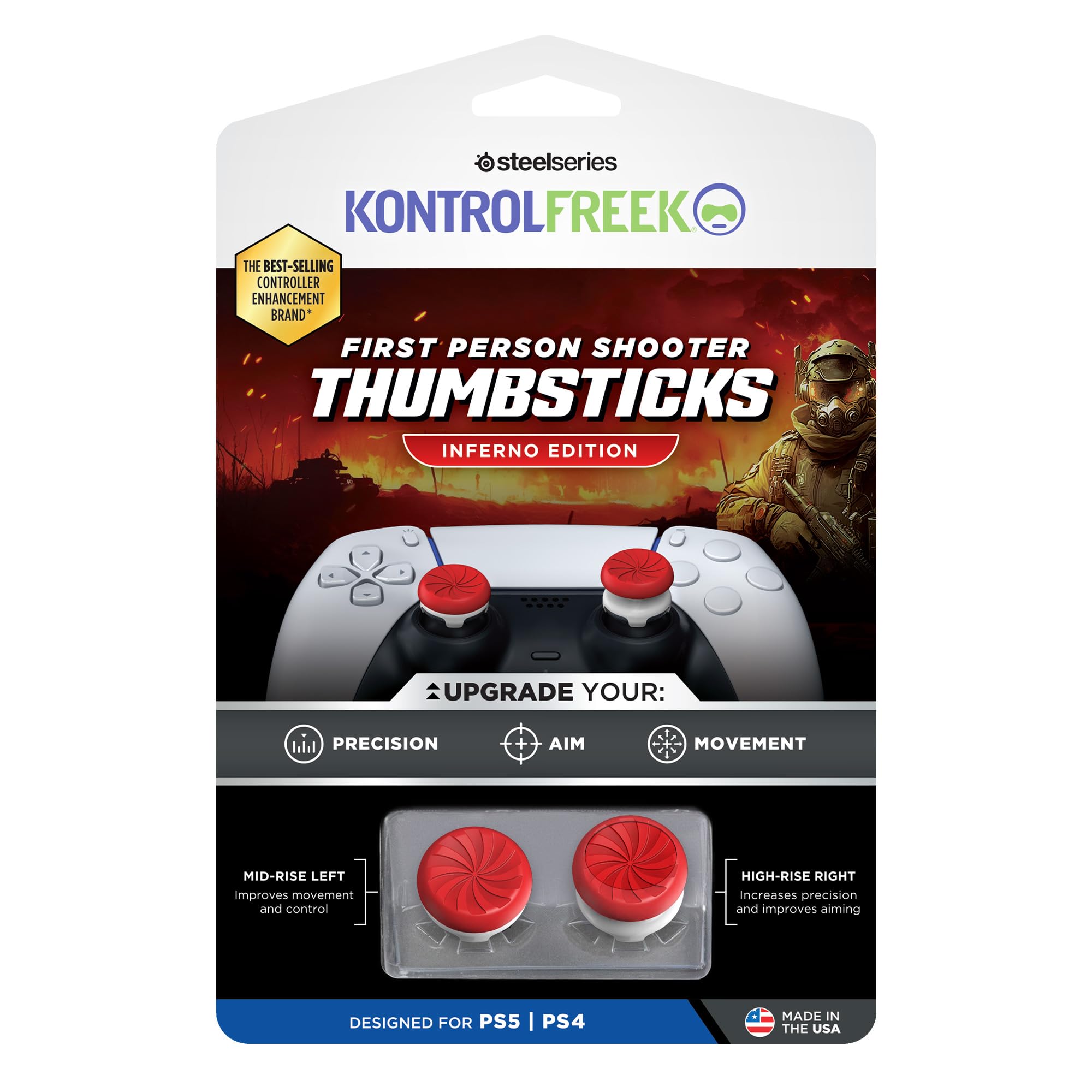 kontrolfreek-fps-freek-inferno-grips-manette-ps5-ps4-rouge image 6