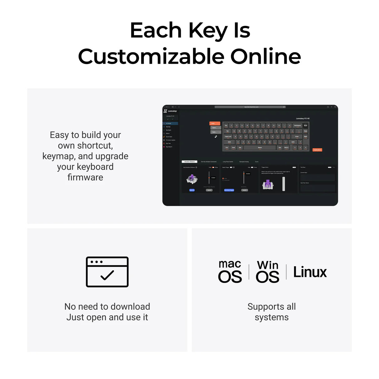 keychron-lemokey-p2-he-clavier-gaming-personnalis-sans-fil-switch-magn-tique-ans image 4