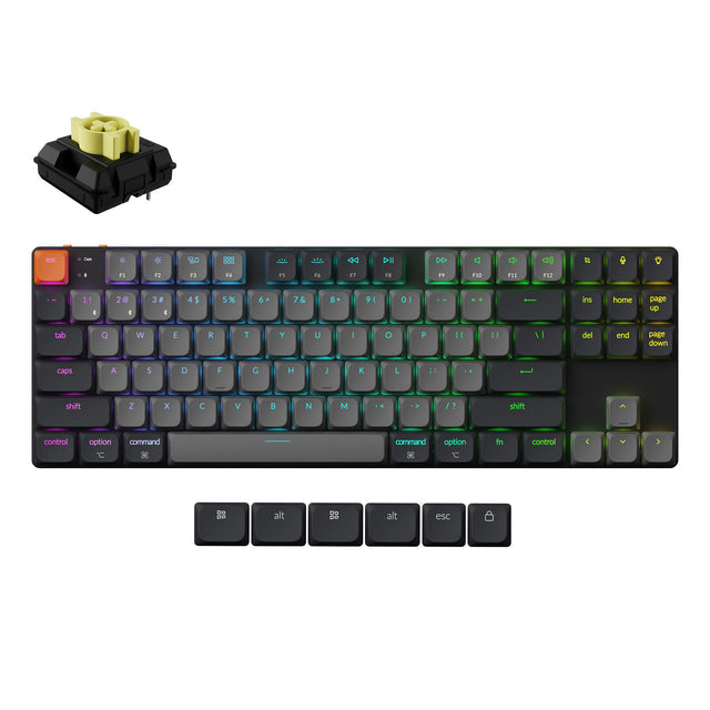 keychron-k1-version-6-clavier-m-canique-sans-fil-ultra-fin-qmk-80-tkl image 6