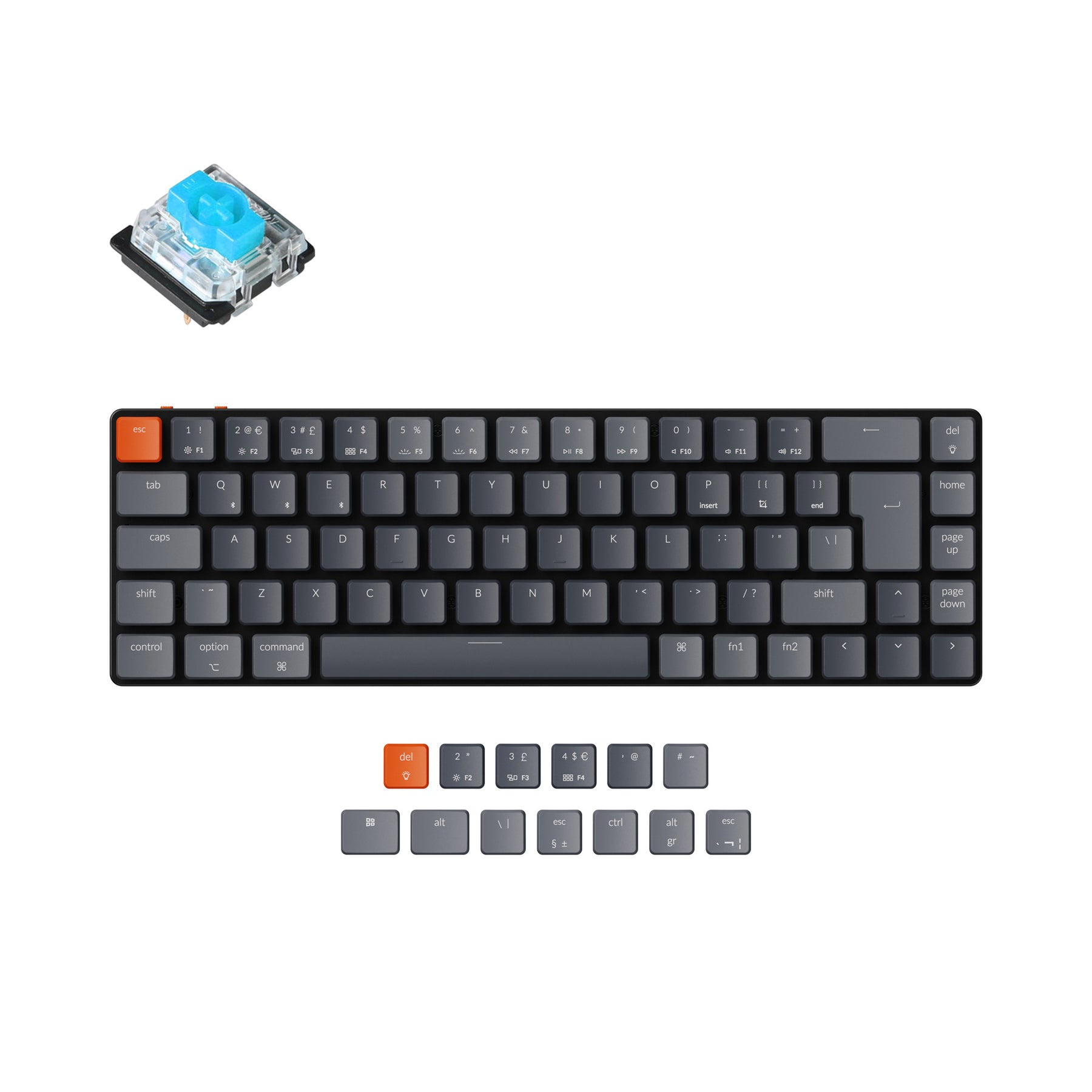 keychron-k7-ultra-slim-clavier-m-canique-sans-fil-uk-iso image 5