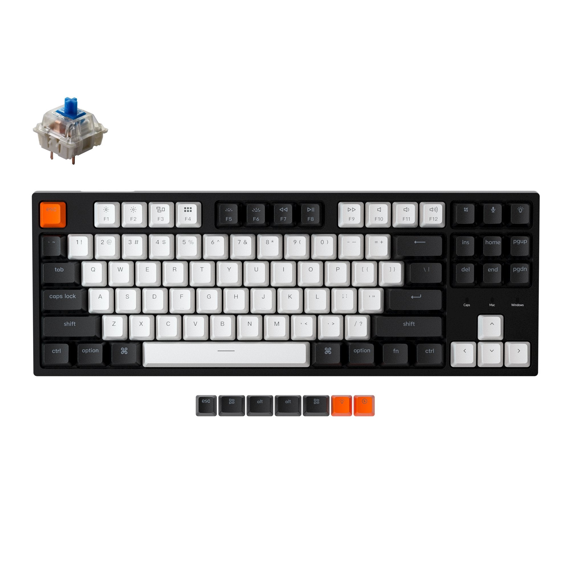 keychron-c1-clavier-m-canique-filaire-tenkeyless-ansi-us image 2