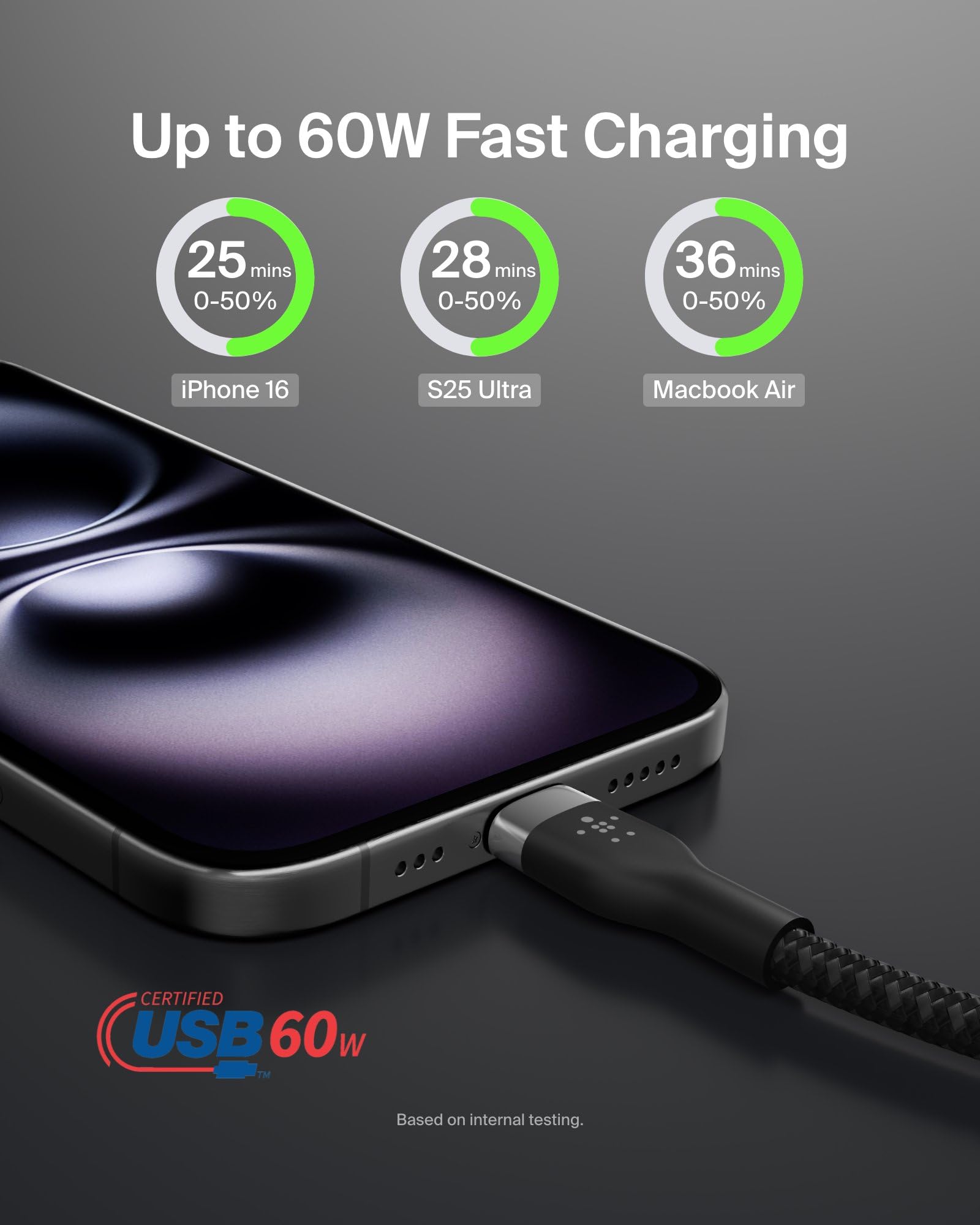 belkin-boostcharge-pro-flex-c-ble-usb-c-vers-usb-c-2-m-noir image 2