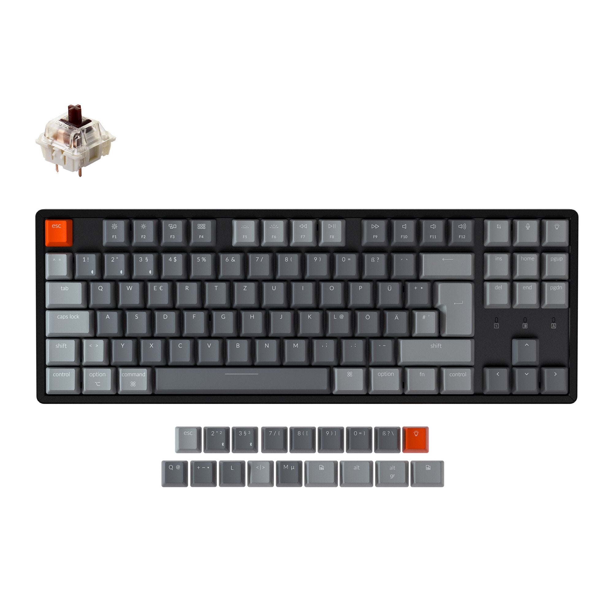keychron-k8-clavier-m-canique-sans-fil-tenkeyless-iso-de-allemand-qwertz-hot-swa image 6
