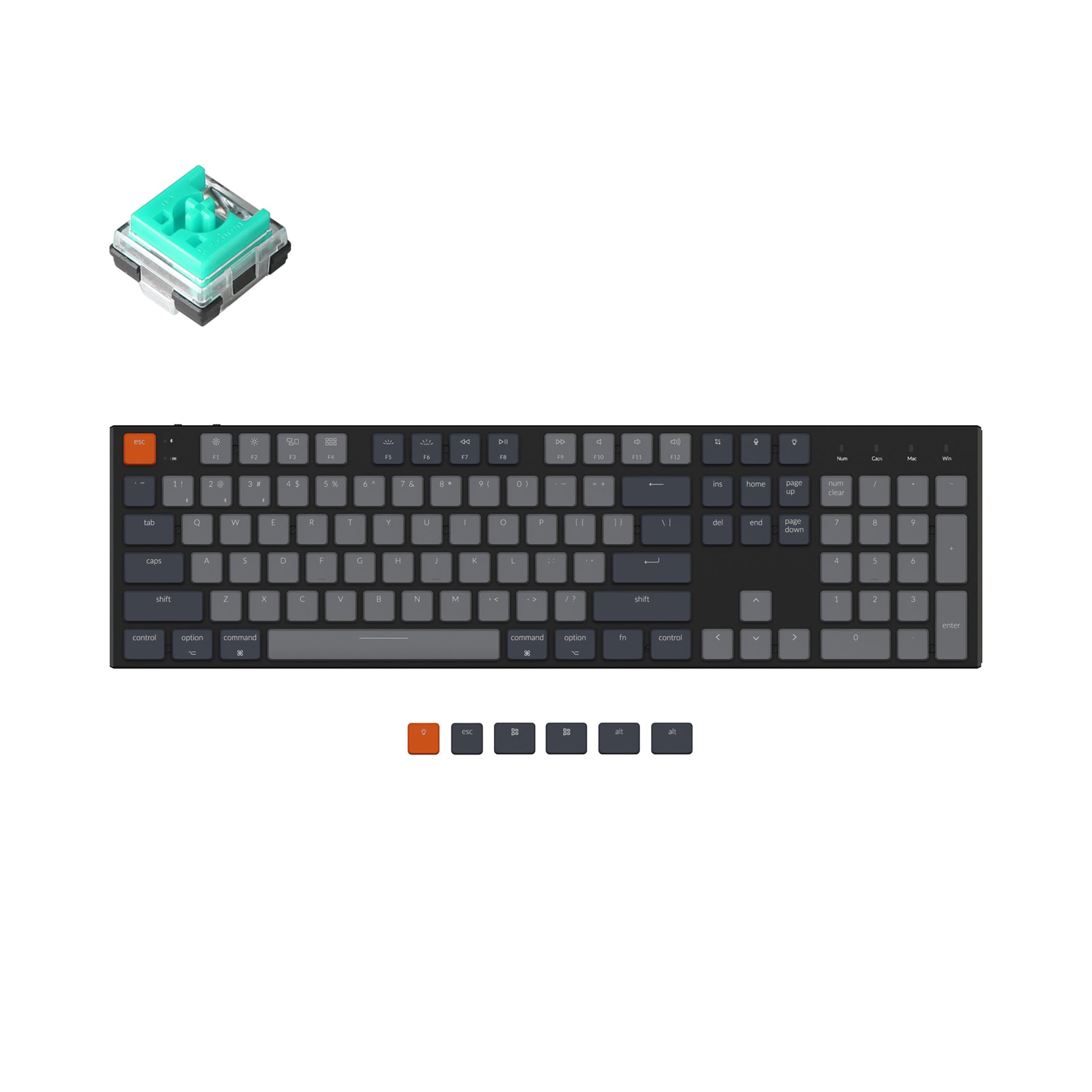 keychron-k5-clavier-m-canique-sans-fil-ultra-fin-tkl-us-ansi image 8