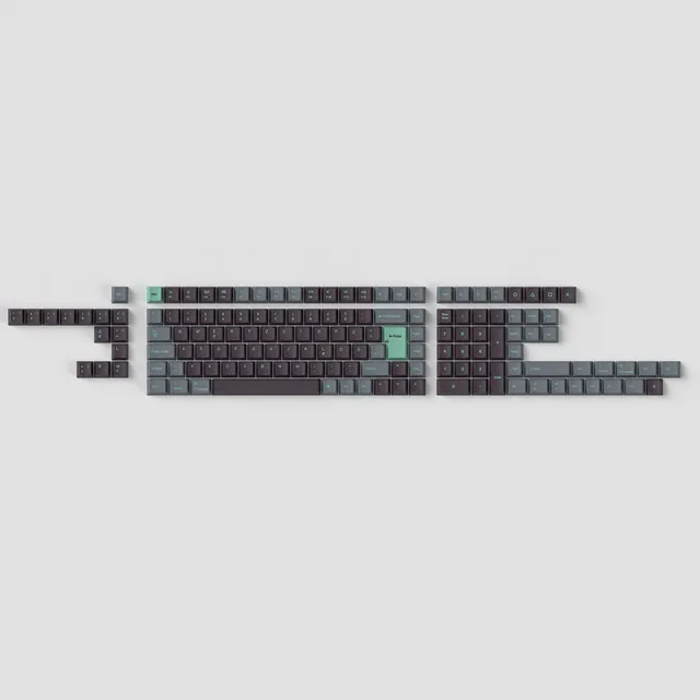 keychron-iso-cherry-profile-set-de-keycaps-full-set-pbt-dye-sub-hacker-mint image 1