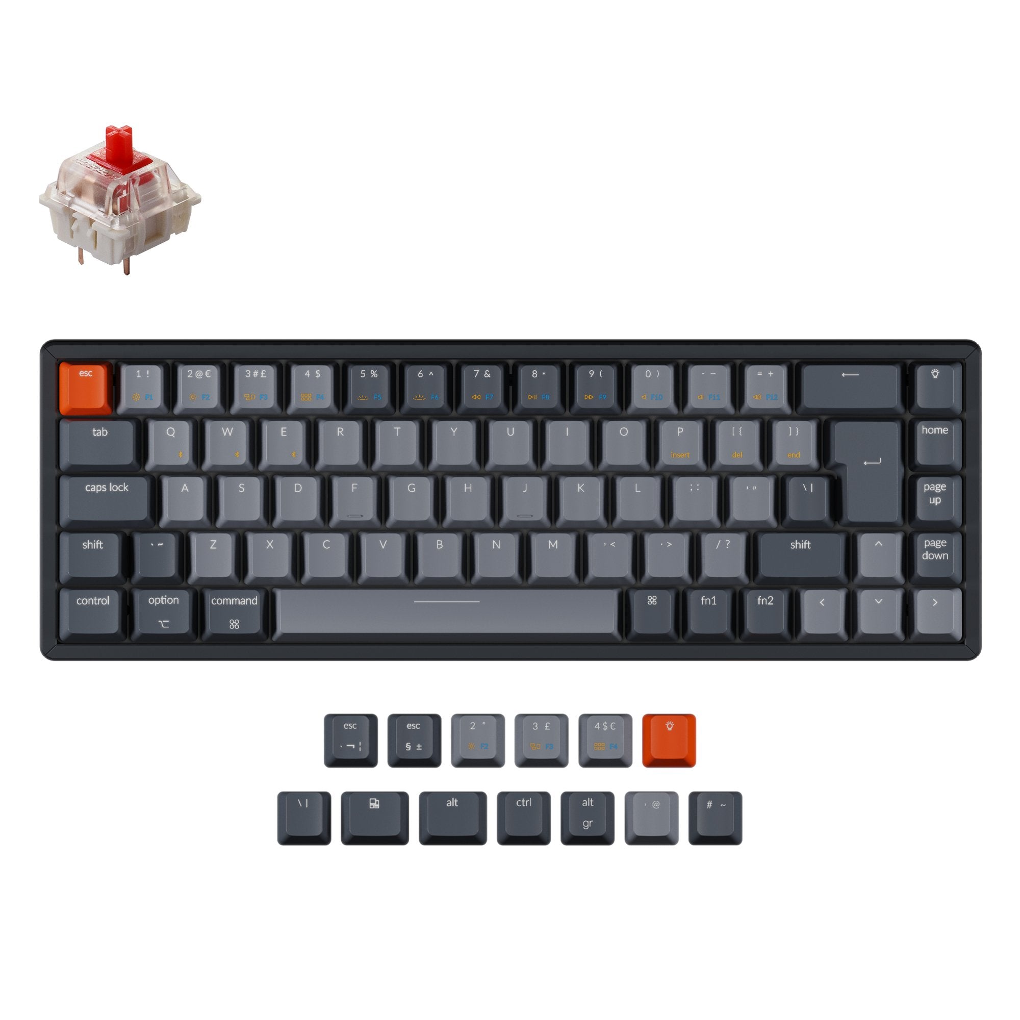 keychron-k6-clavier-m-canique-sans-fil-compact-65-uk-iso image 7