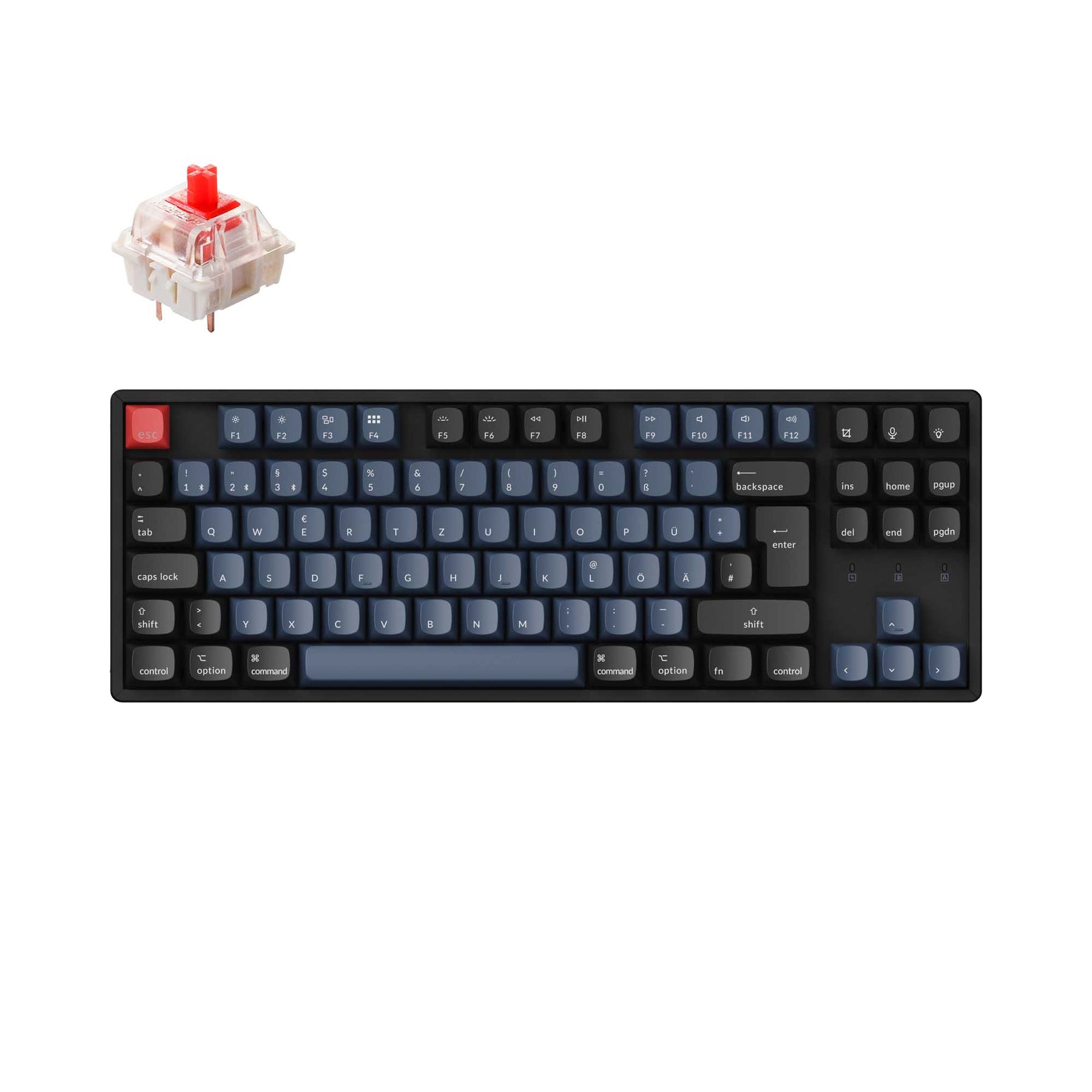 keychron-k8-pro-clavier-m-canique-sans-fil-qmk-via-75-iso-fr image 5