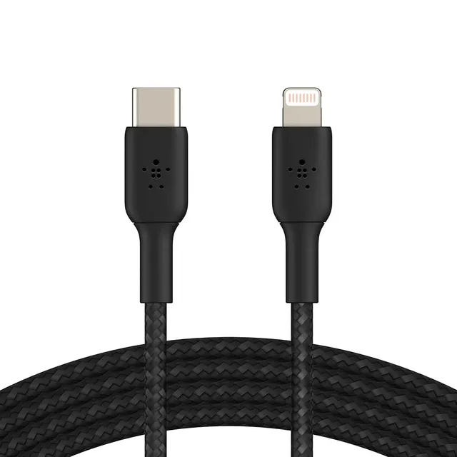 belkin-boostcharge-c-ble-usb-c-vers-lightning-tress-mfi-2-m-noir image 1