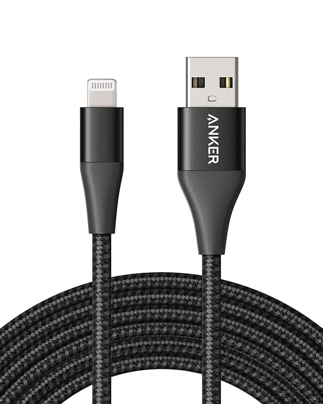 anker-551-powerline-ii-c-ble-usb-a-vers-lightning-3-m-mfi-noir image 1