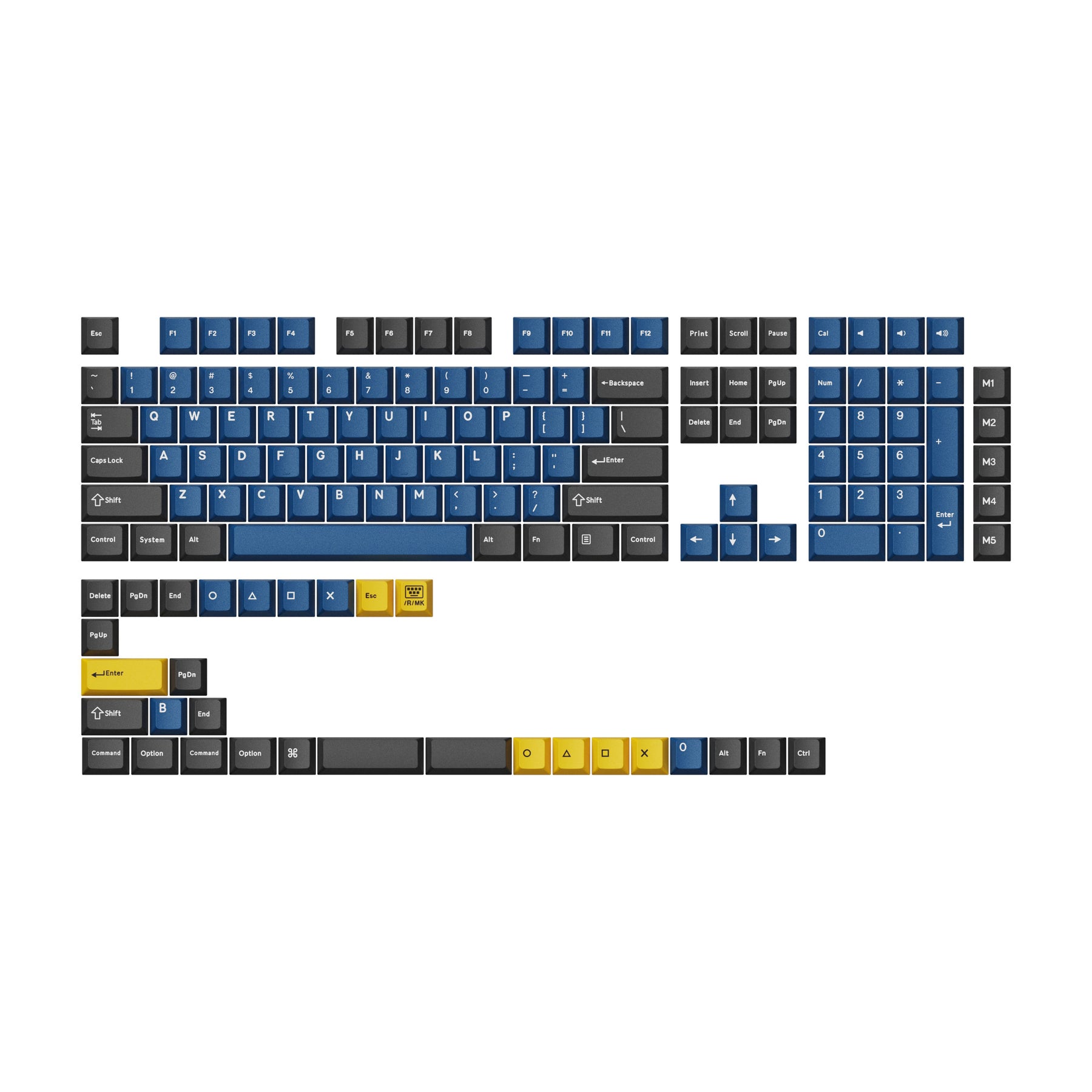 keychron-set-de-keycaps-cherry-profile-double-shot-pbt-full-set-dolch-red-gray-w image 3