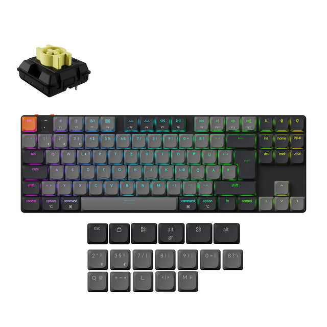 keychron-k1-version-6-clavier-m-canique-sans-fil-ultra-fin-iso-80-tkl image 6