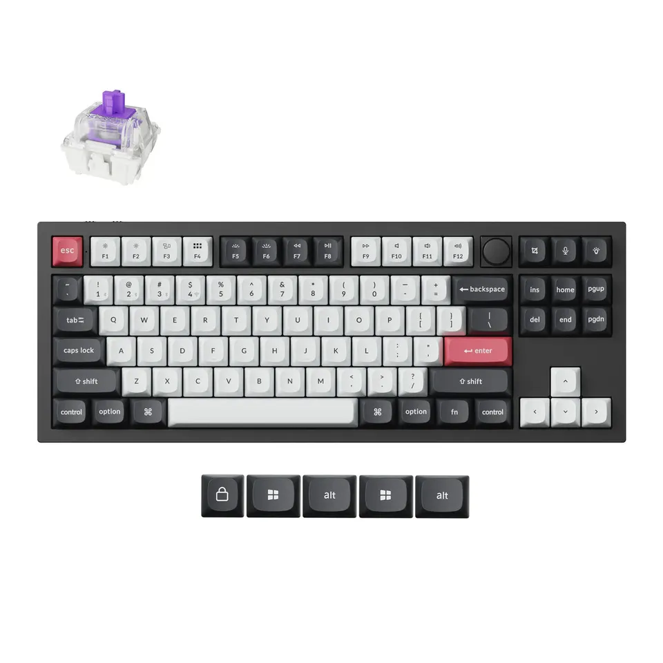 keychron-q3-he-qmk-clavier-custom-sans-fil-magn-tique-tkl-ansi-us image 1