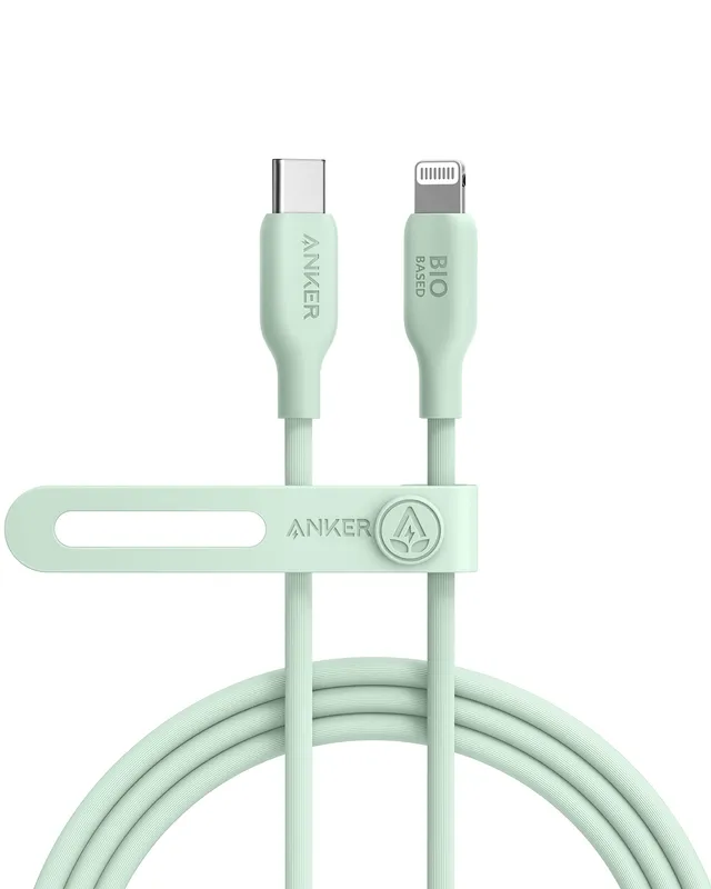 anker-541-c-ble-usb-c-vers-lightning-mfi-1-8m-biosourc-vert image 1