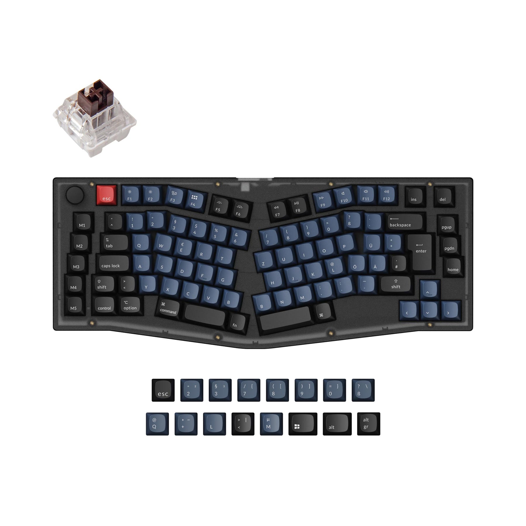 keychron-v10-alice-layout-clavier-m-canique-custom-iso-assembl image 8