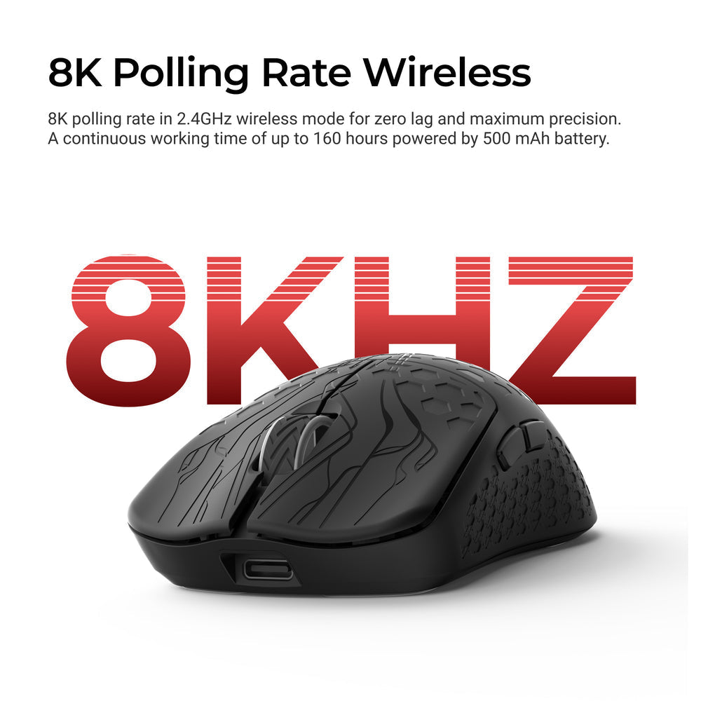 keychron-g5-souris-gamer-sans-fil-ultra-l-g-re-43g-8k-pixart-3950 image 4