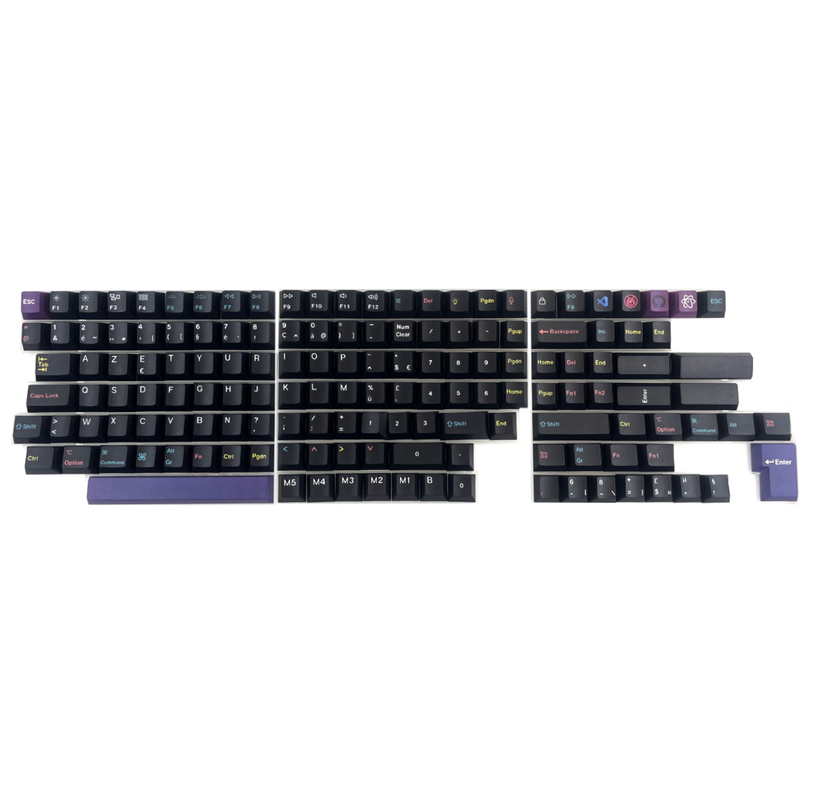 keychron-set-de-touches-iso-cherry-pbt-dye-sub-full-set-developer-version-2 image 2