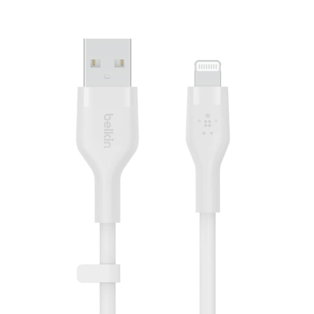 belkin-boostcharge-flex-c-ble-usb-a-vers-lightning-silicone-3-m-blanc image 1