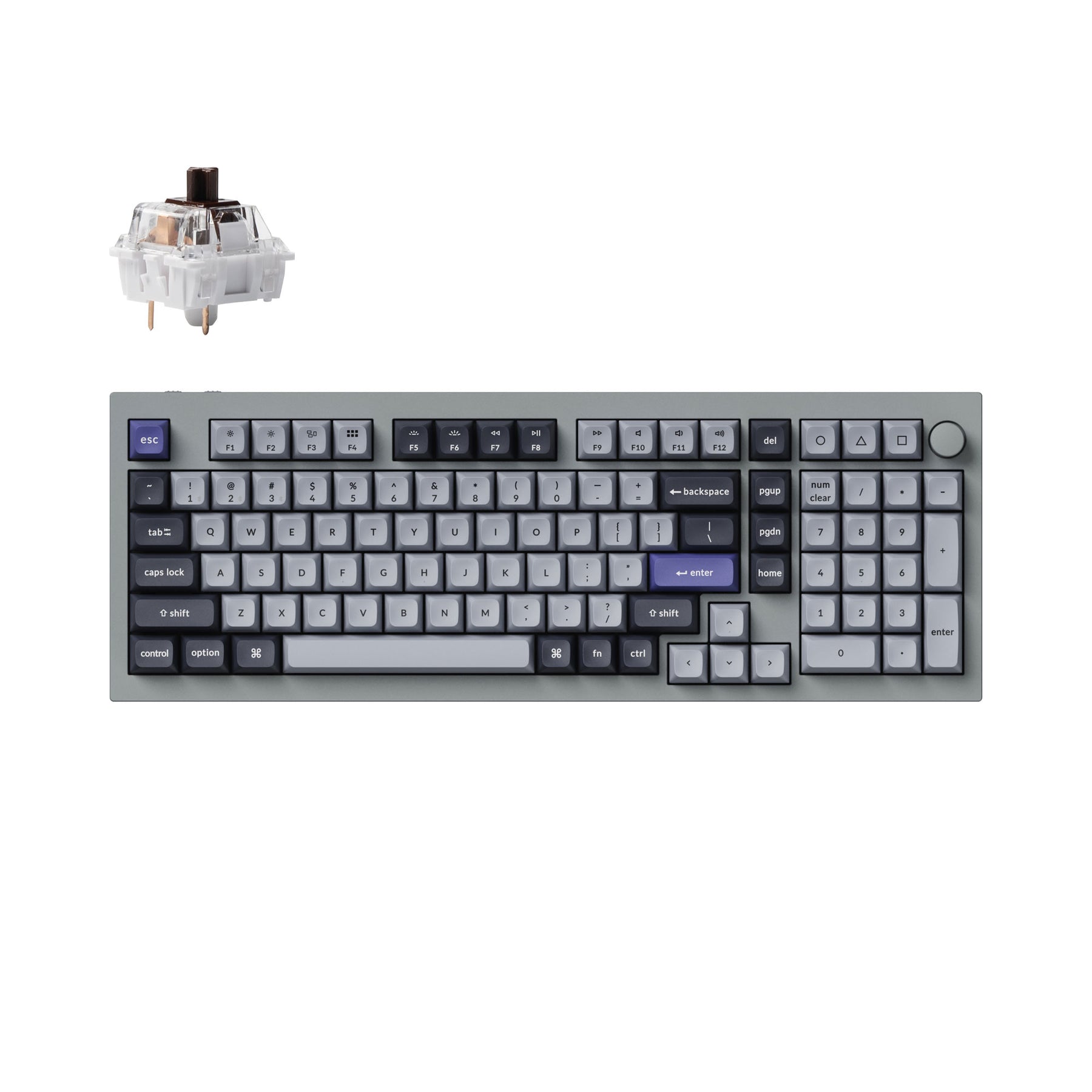 keychron-q5-pro-clavier-m-canique-custom-sans-fil-96-us-ansi-qmk-via image 5