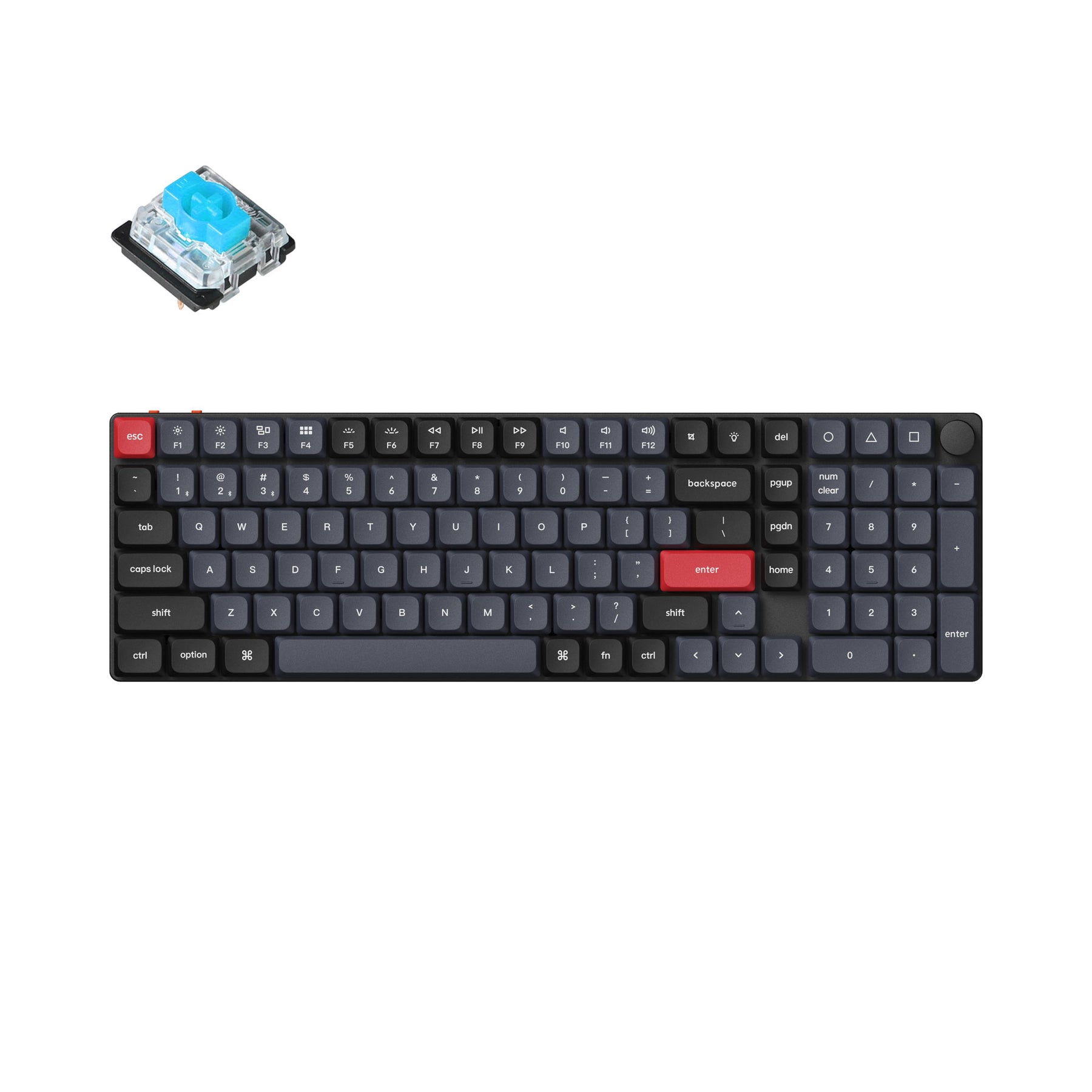 keychron-k17-pro-clavier-m-canique-sans-fil-ultra-fin-96-qmk-via-us-ansi image 2