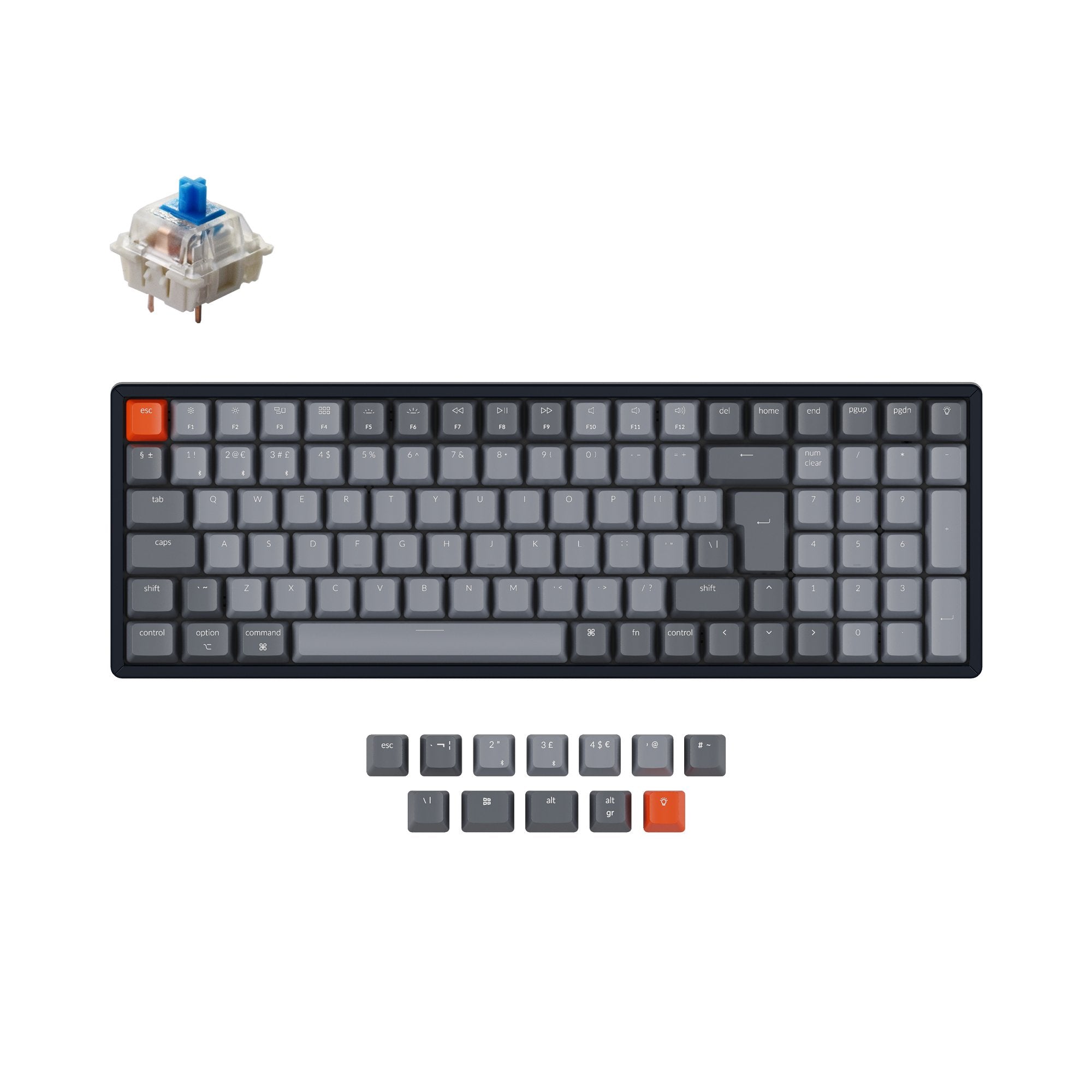 keychron-k4-version-2-clavier-m-canique-sans-fil-96-uk-iso image 8