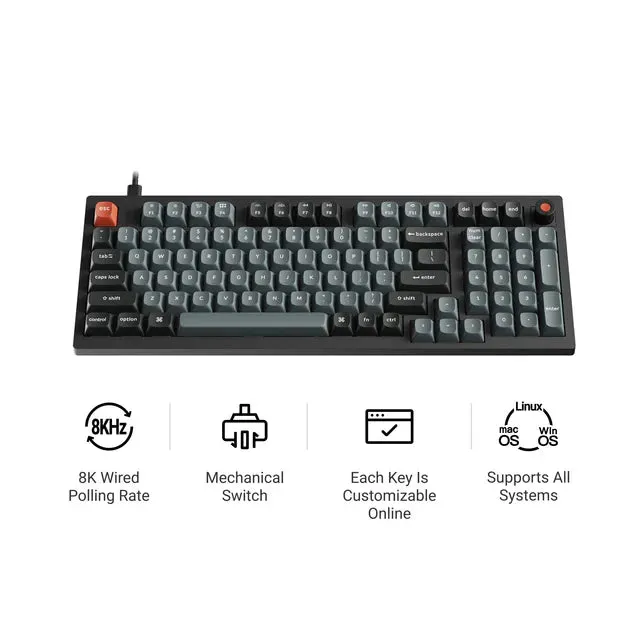 keychron-v5-8k-clavier-m-canique-filaire-custom-qmk-96 image 1