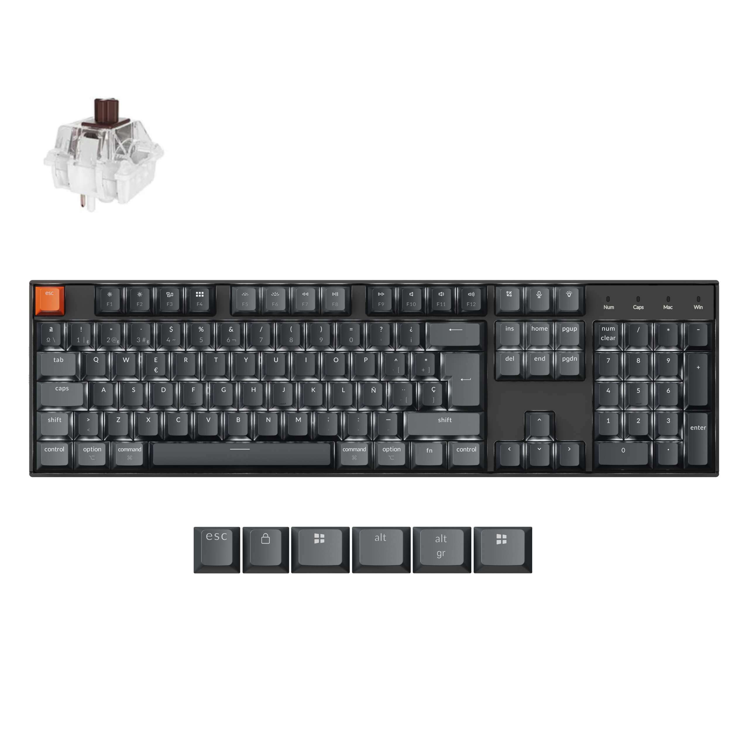 keychron-k10-qmk-version-2-clavier-m-canique-sans-fil-100-layout-iso image 8