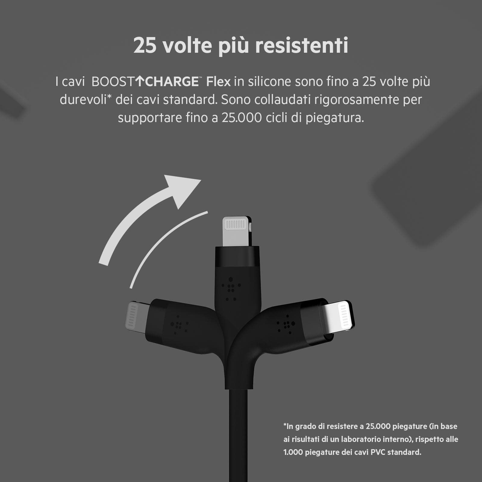 belkin-boostcharge-flex-c-ble-usb-c-vers-lightning-3-m-20-w-mfi-noir image 3
