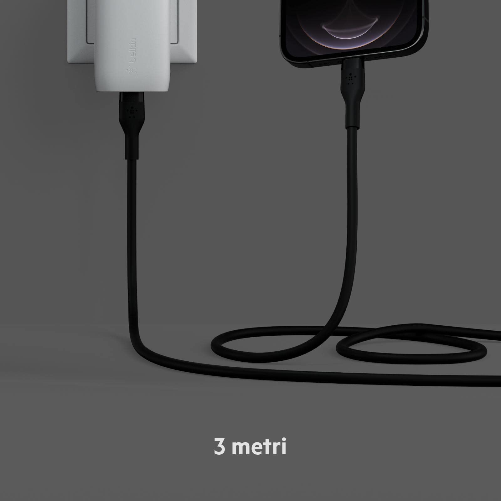 belkin-boostcharge-flex-c-ble-usb-c-vers-lightning-3-m-20-w-mfi-noir image 6
