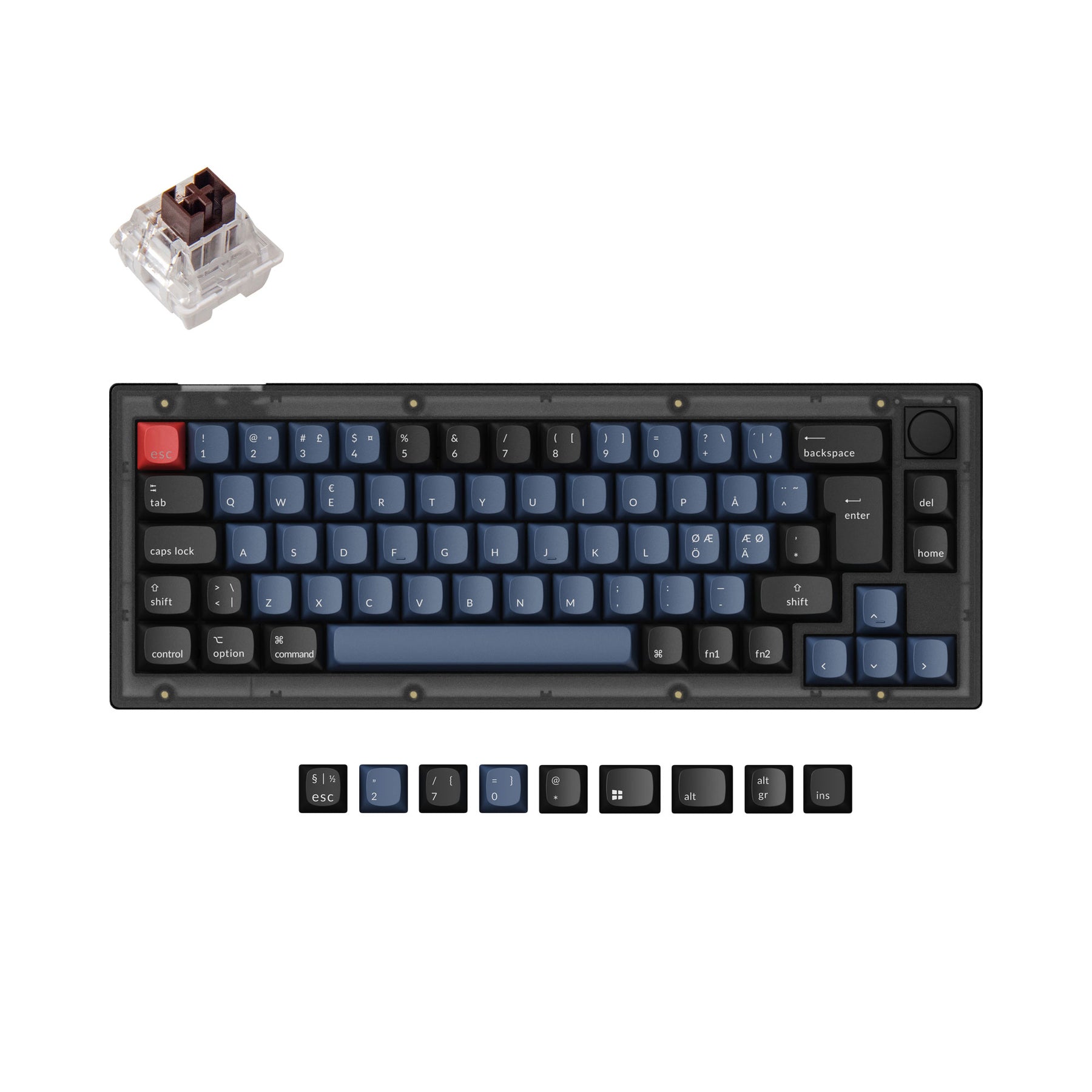 keychron-v2-qmk-clavier-m-canique-custom-filaire-75-collection-iso image 4