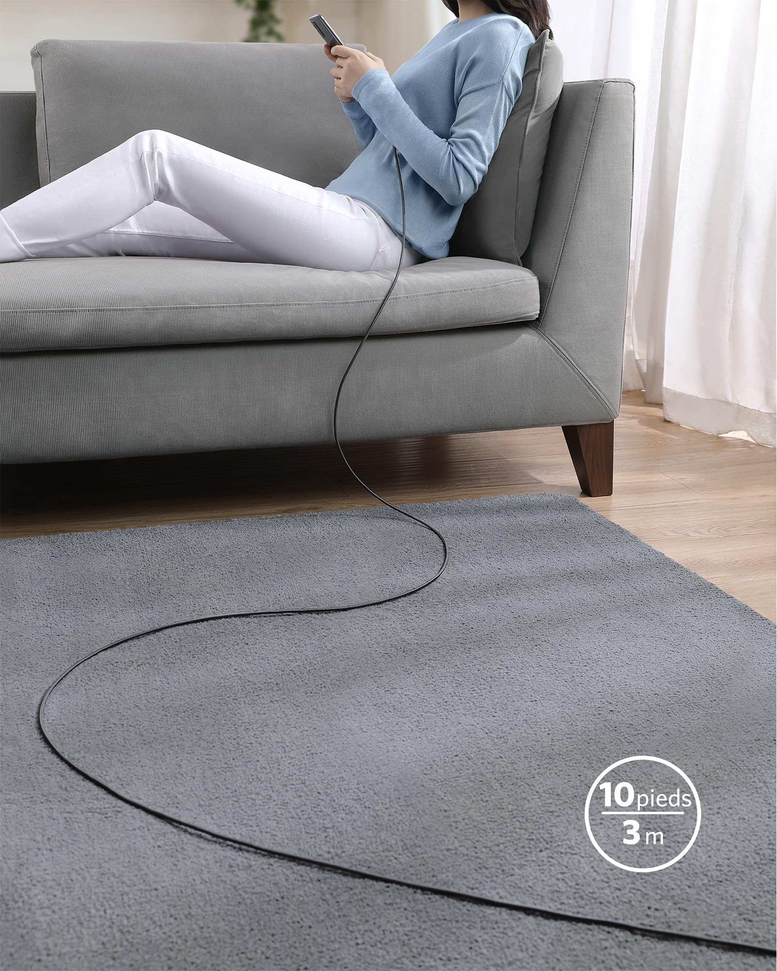 anker-333-c-ble-usb-c-vers-usb-c-100w-3-m-noir image 5