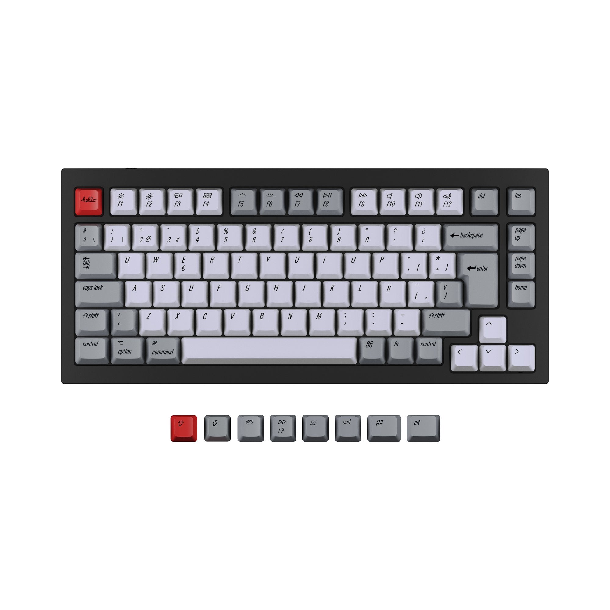 keychron-set-de-touches-iso-oem-pbt-dye-sub-q1-q1-pro-v1-k2-k2-pro image 6