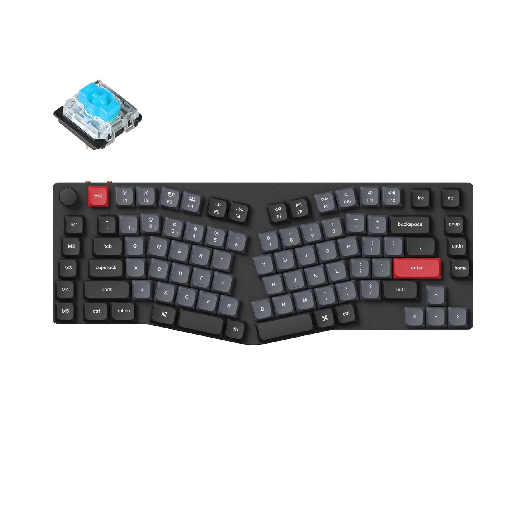 keychron-k15-pro-clavier-m-canique-custom-sans-fil-ultra-fin-alice-75-qmk-via image 2