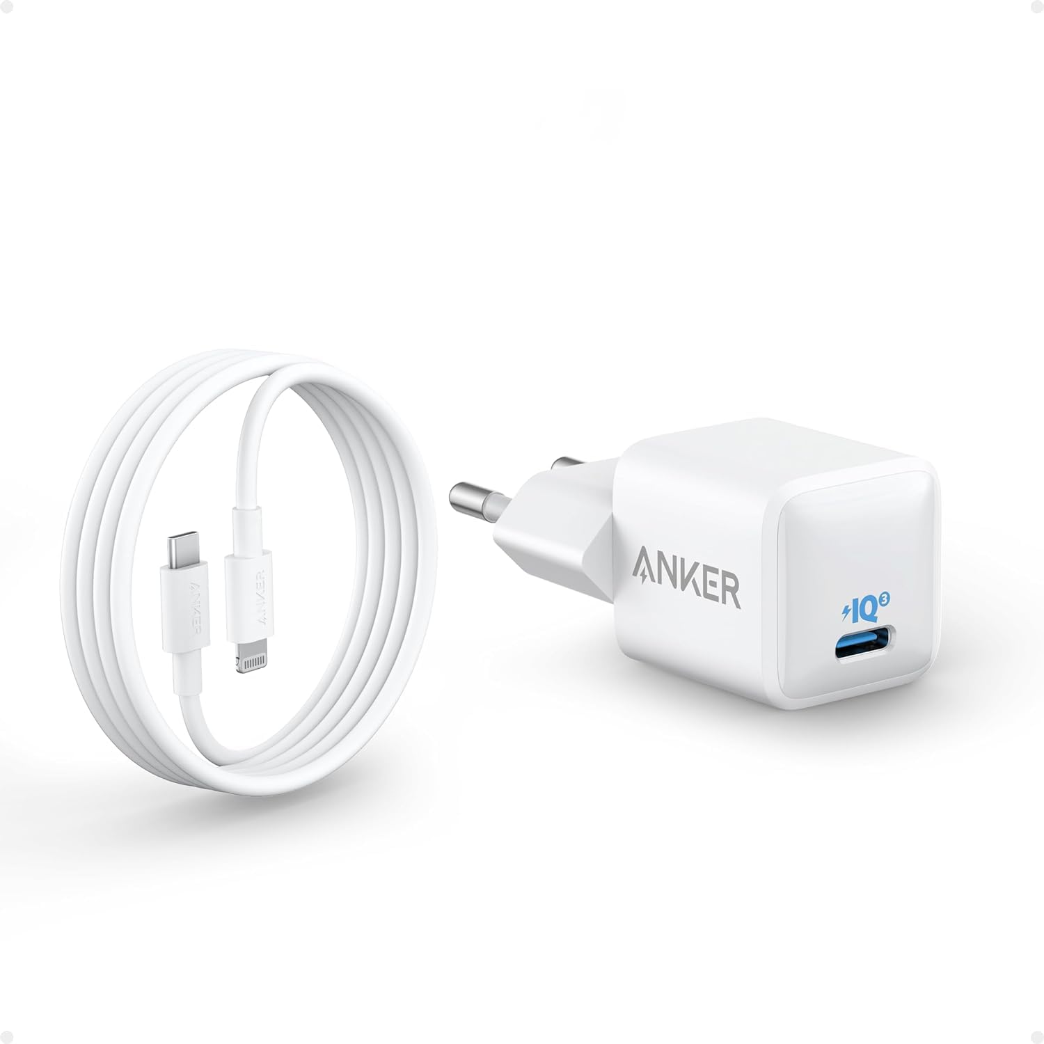 anker-511-nano-chargeur-usb-c-20w-piq-3-0-c-ble-usb-c-vers-lightning-180-cm image 1