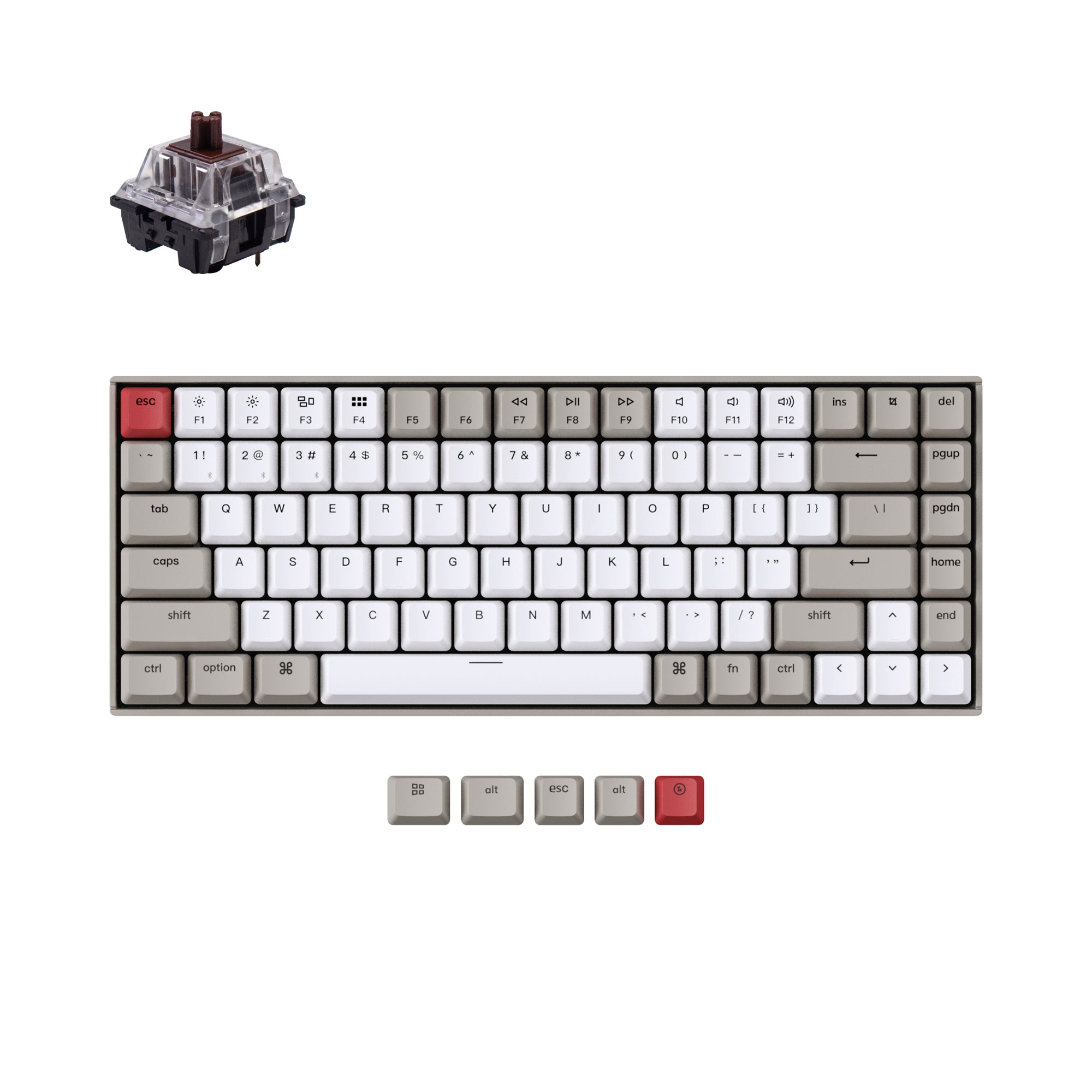 keychron-k2-non-r-tro-clair-clavier-m-canique-sans-fil-us-ansi-75 image 3