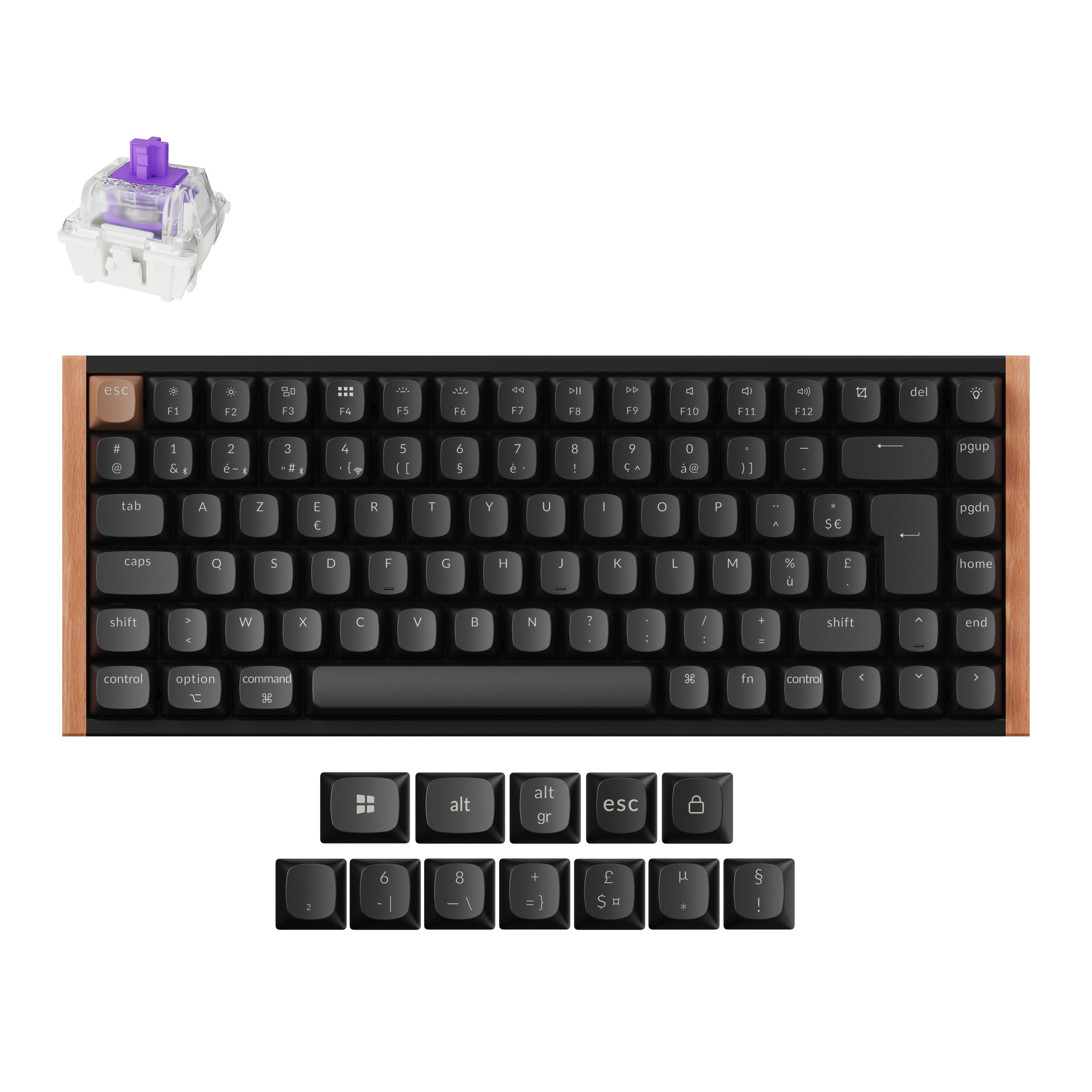 keychron-k2-he-clavier-custom-magn-tique-sans-fil-75-gateron-double-rail image 8